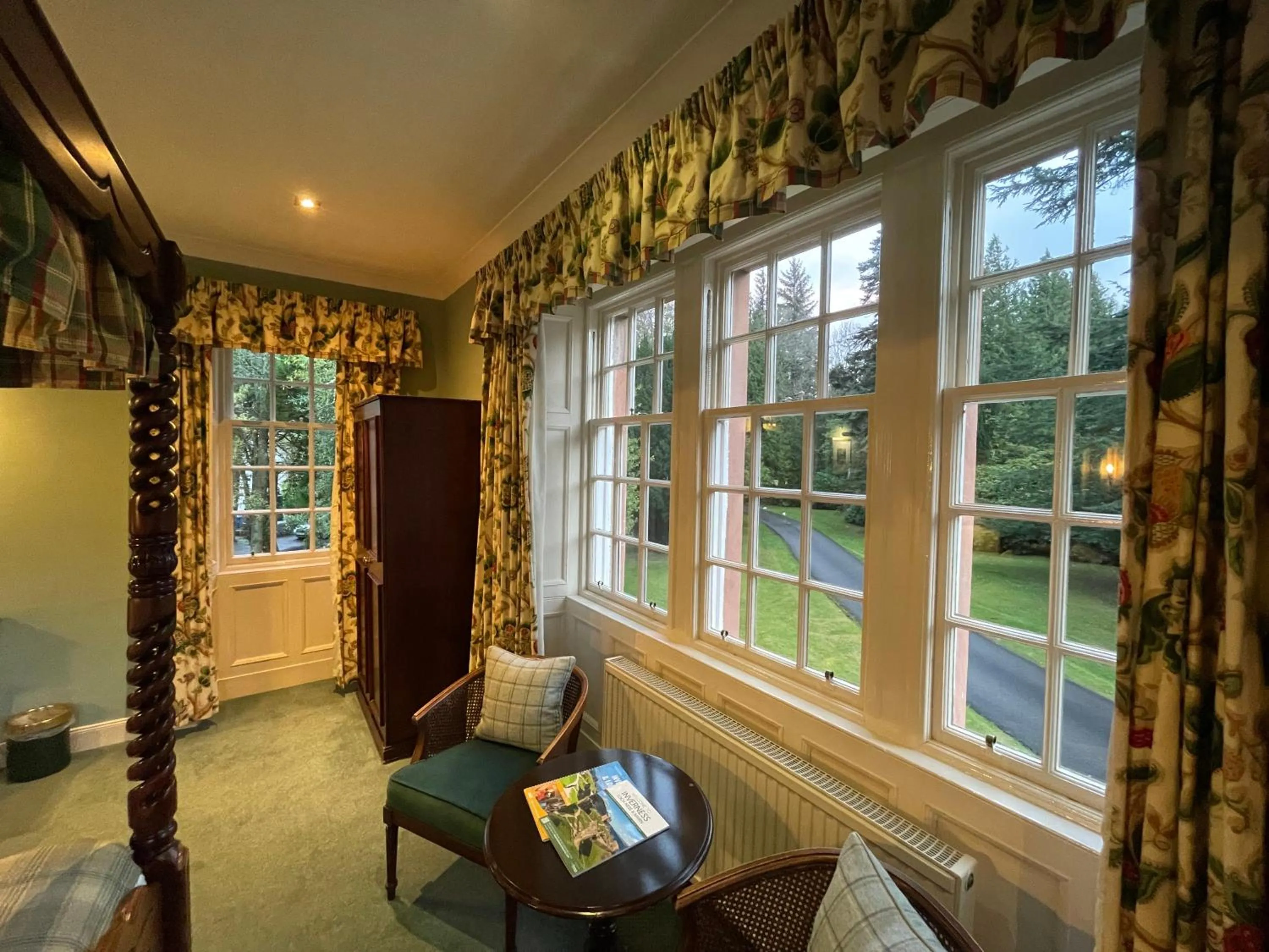 Garden view in Bunchrew House Hotel