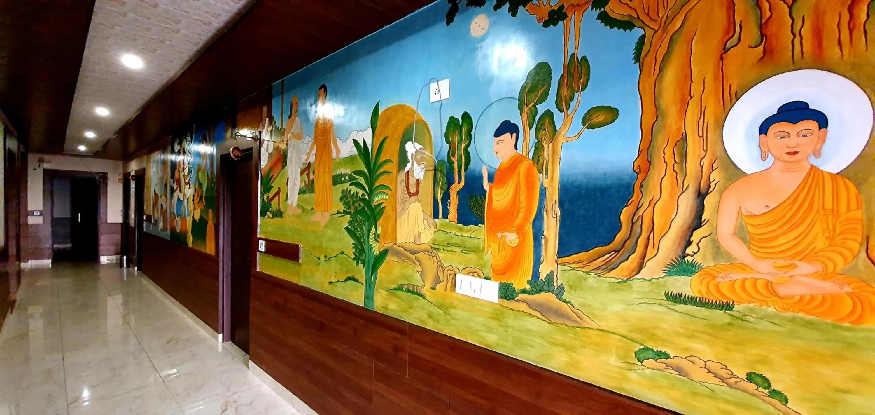 Lobby or reception in Hotel Buddha House Himalayan Brothers