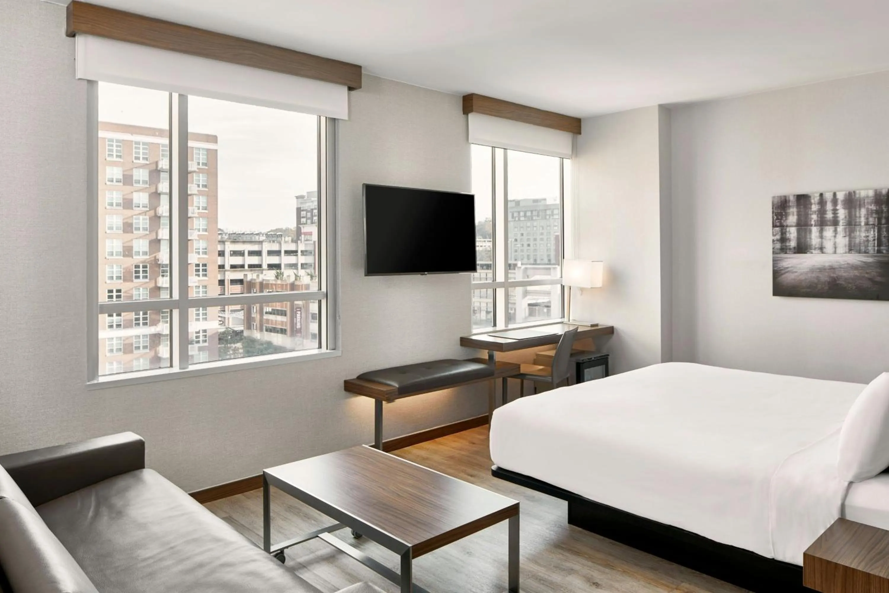 Photo of the whole room, Bed in AC Hotel National Harbor Washington, DC Area