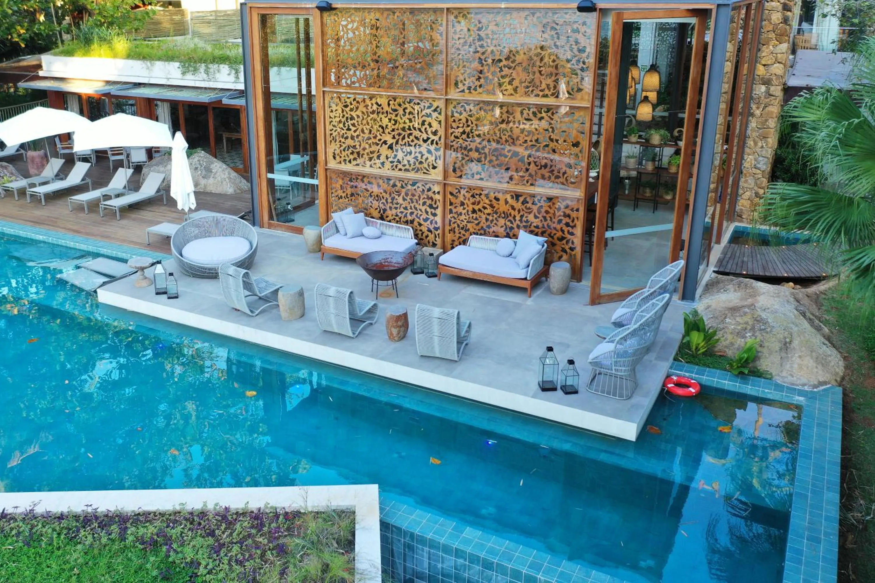 Seating area in Casa Di Sirena Ilhabela