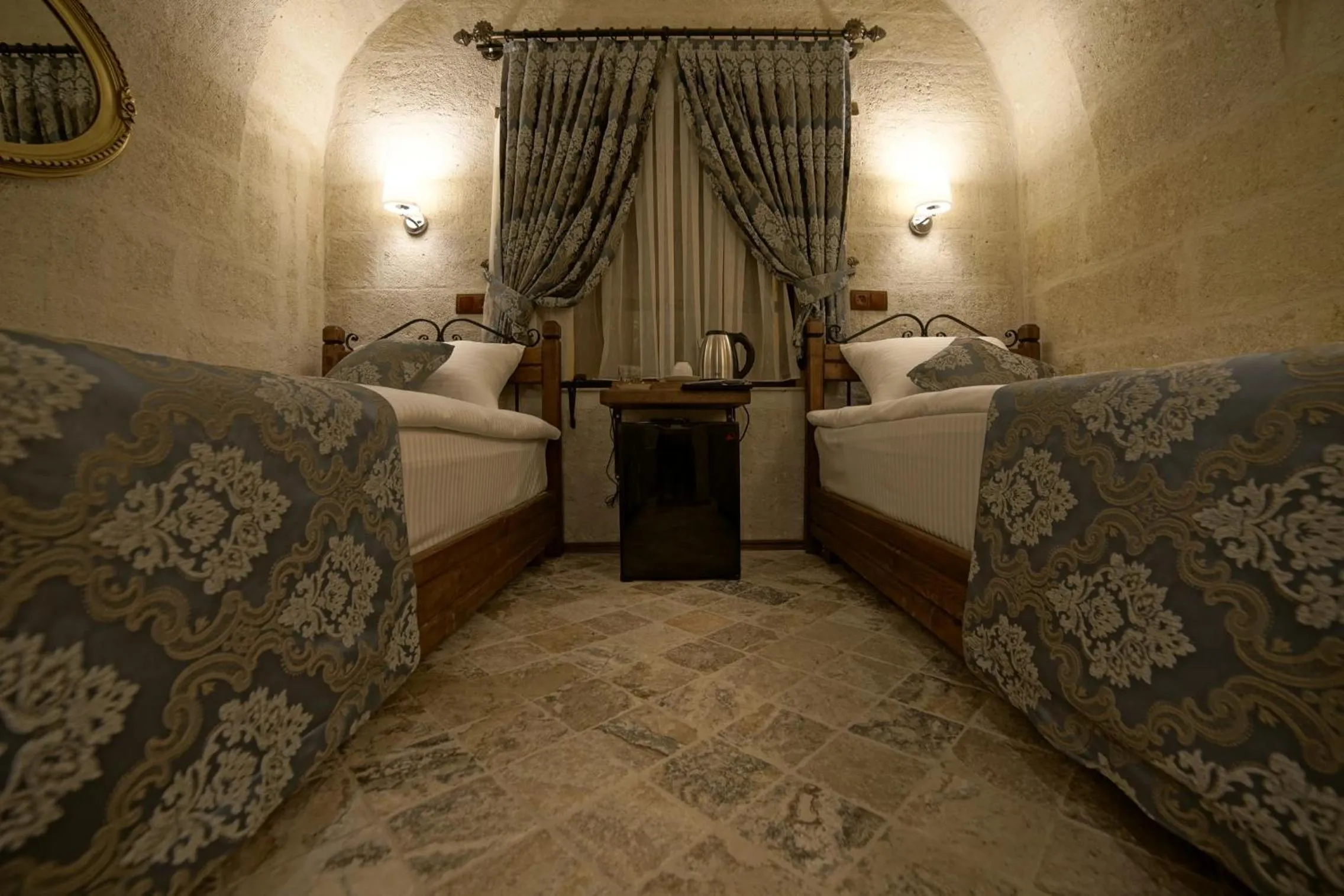 Bed in Arte Cave Hotel