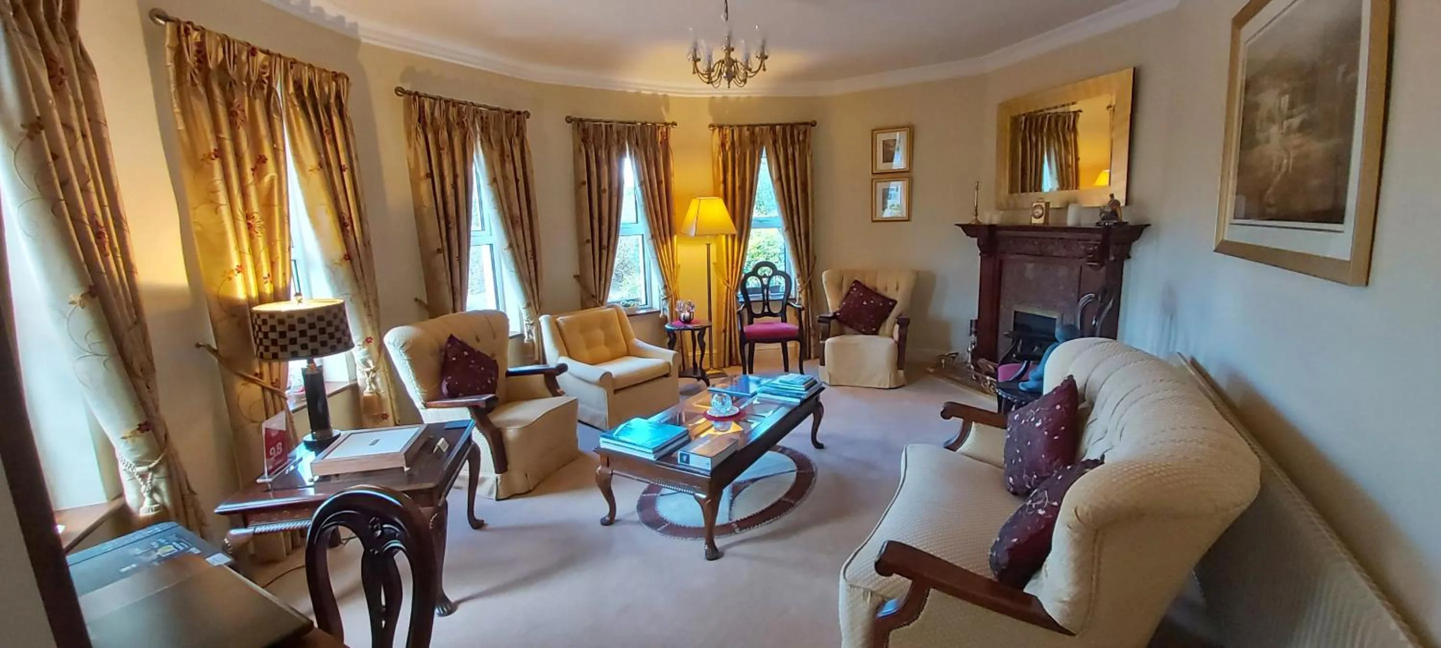 Living room in Brook Manor Lodge