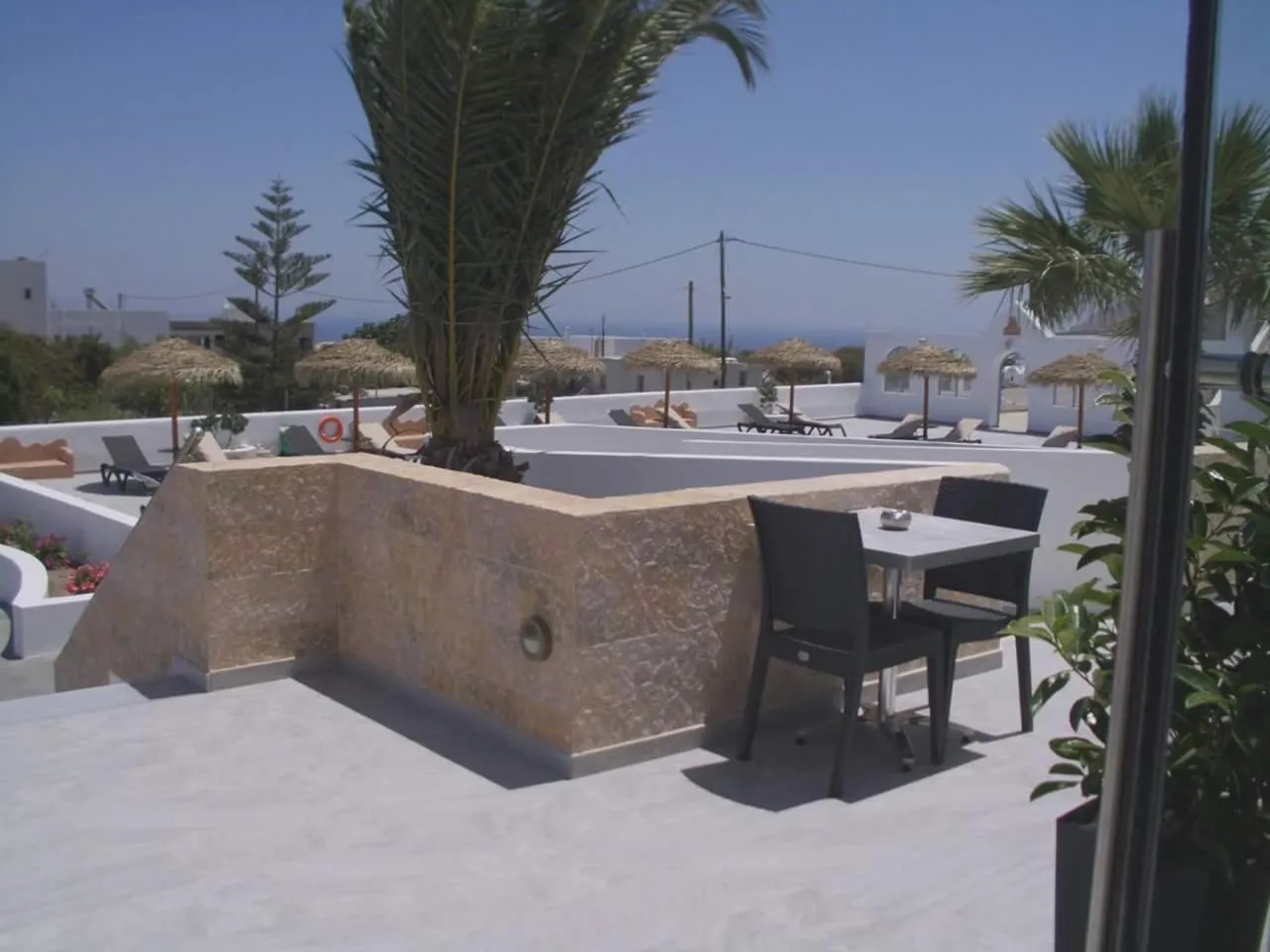 Patio in Nikos Hotel