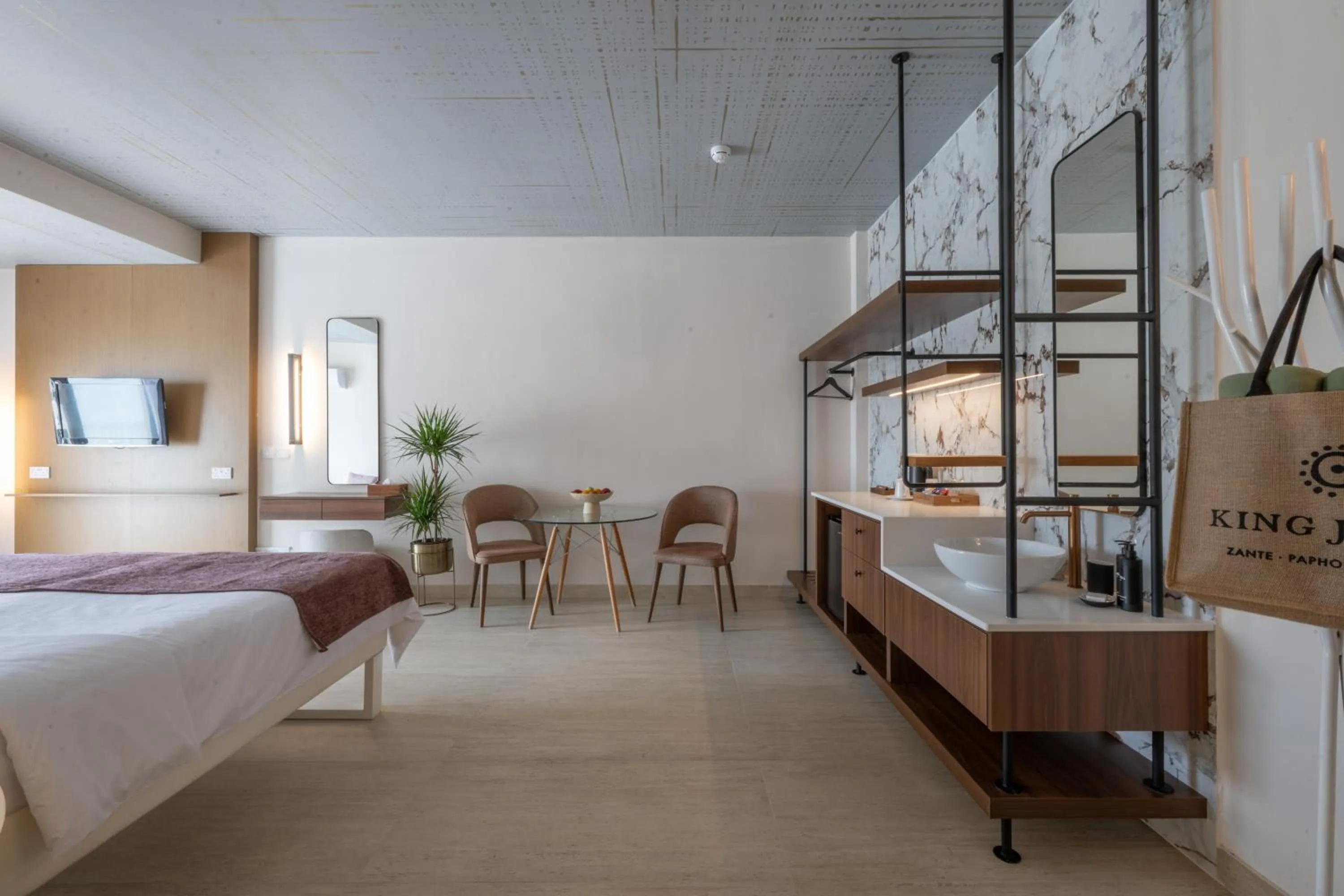 Bedroom, Bed in King Jason Paphos - Designed for Adults by Louis Hotels