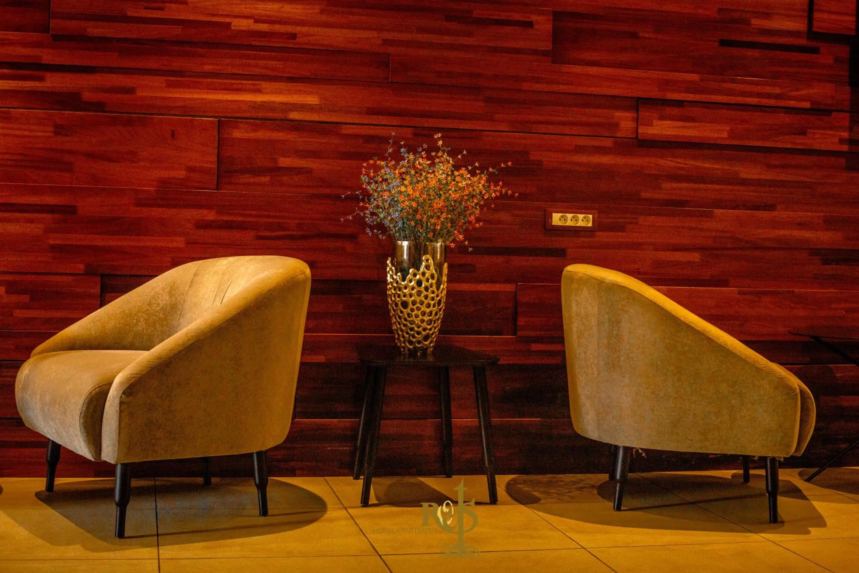 Seating area in Roots Hotel Apartments Abidjan