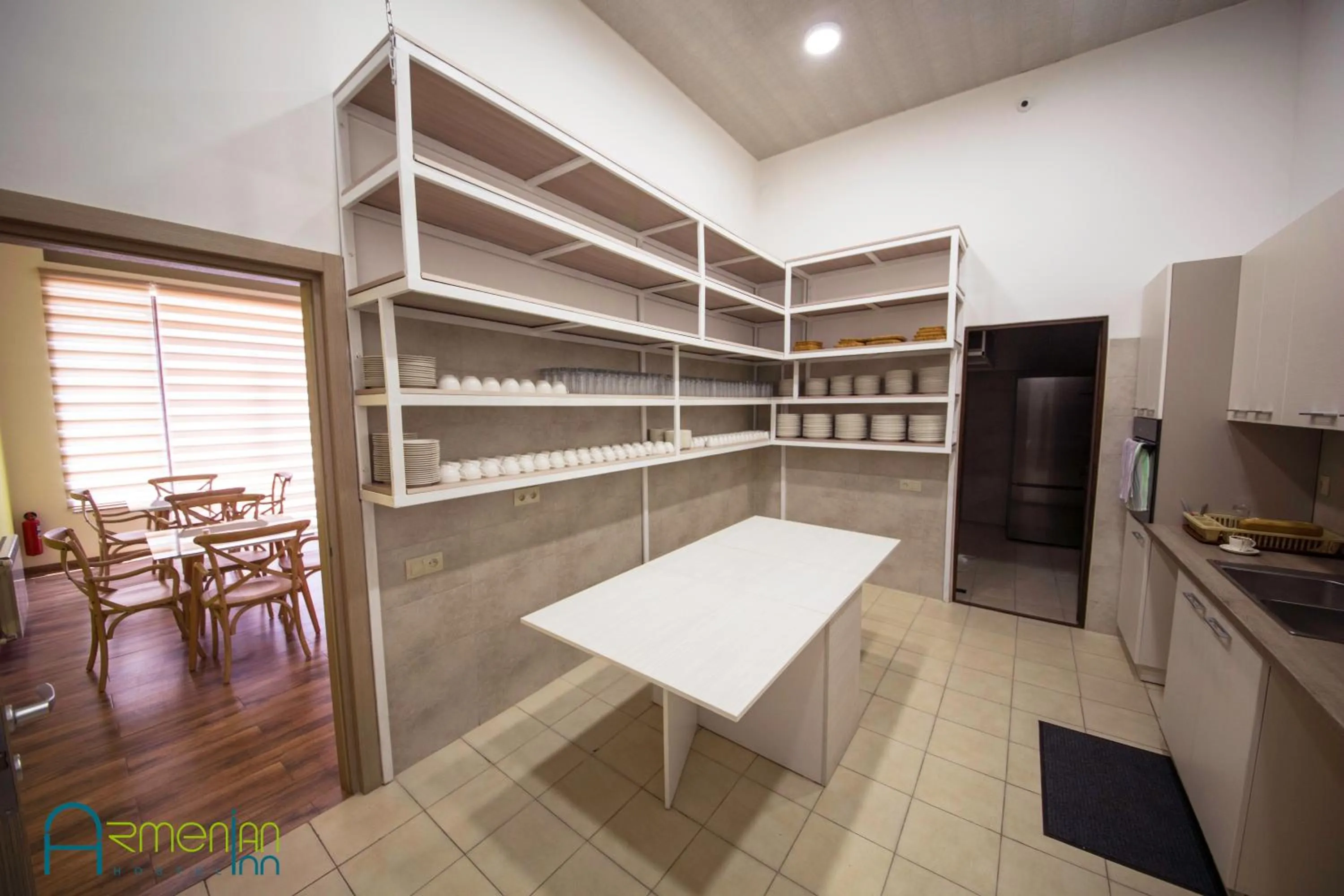 Communal kitchen in Armenian Inn
