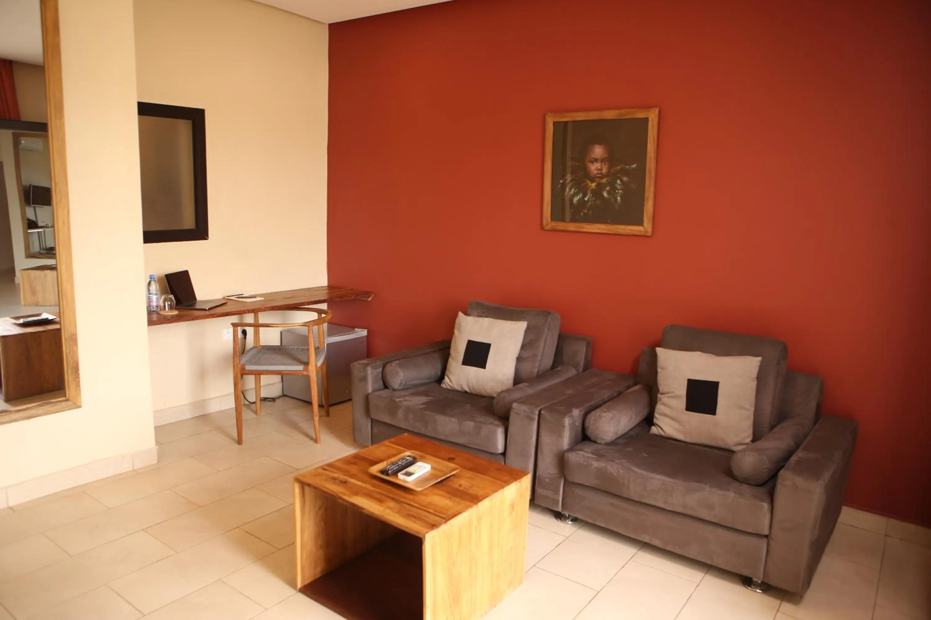 Living room in Au bord de l'eau