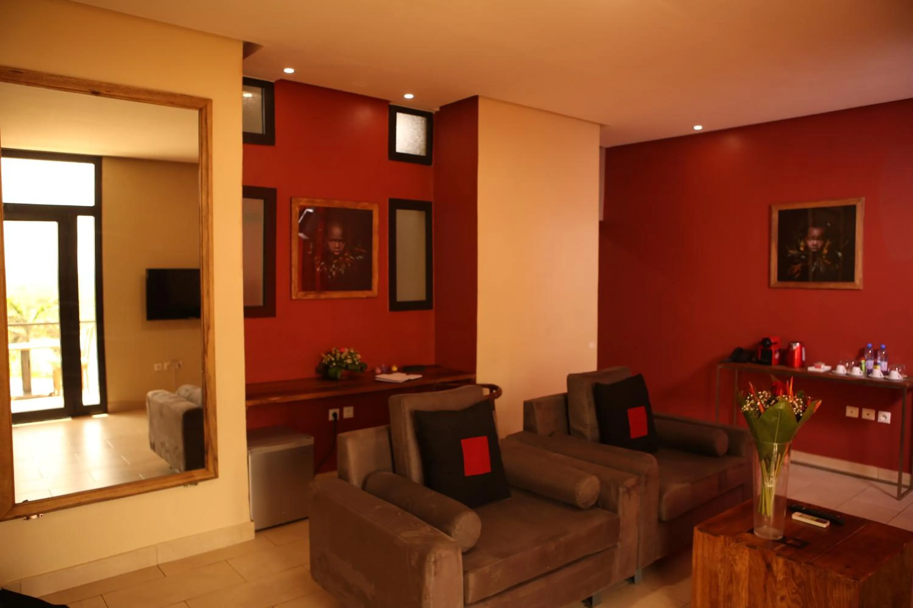 Living room in Au bord de l'eau