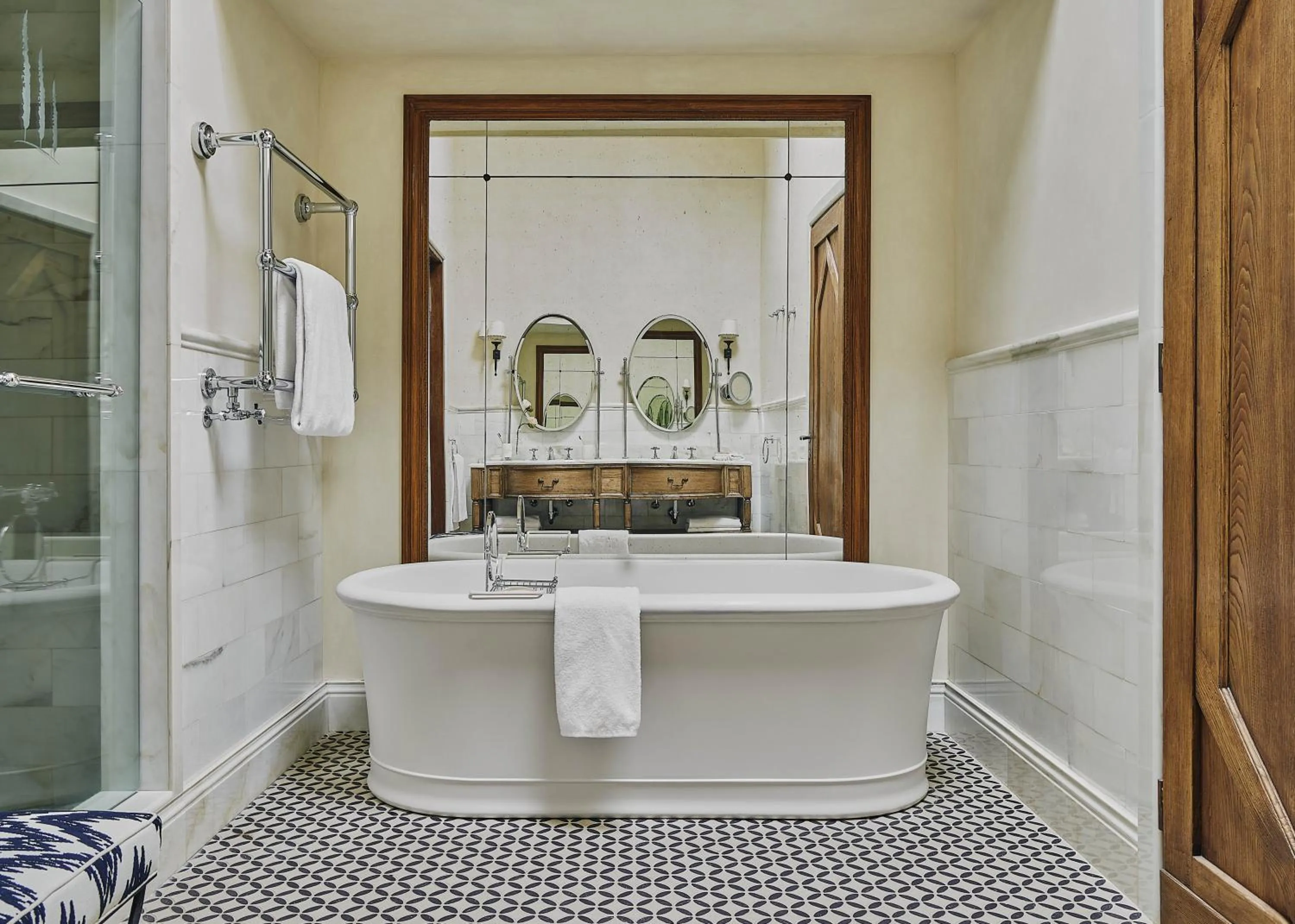 Bathroom in Castello di Casole, A Belmond Hotel, Tuscany