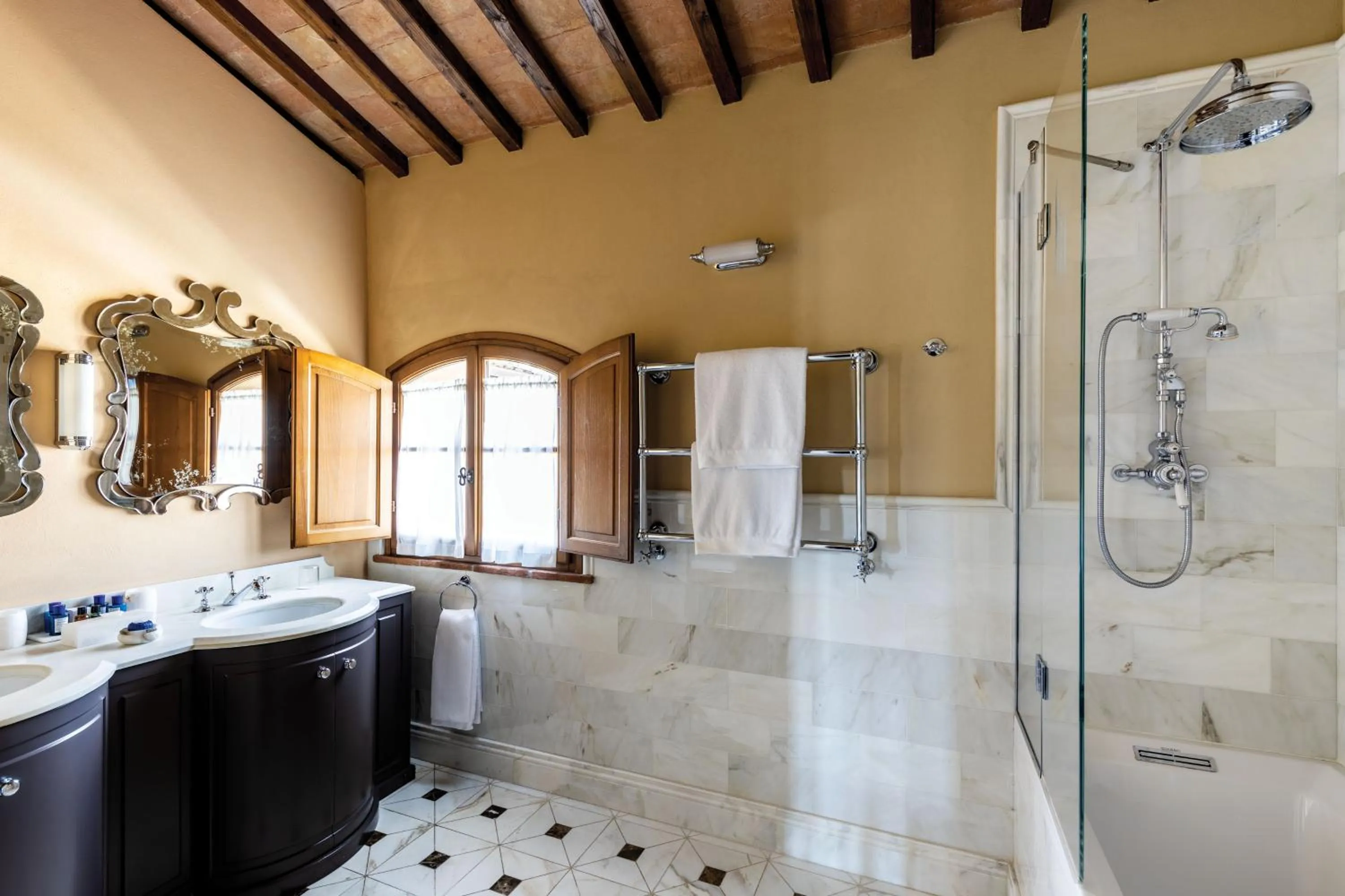 Bathroom in Castello di Casole, A Belmond Hotel, Tuscany
