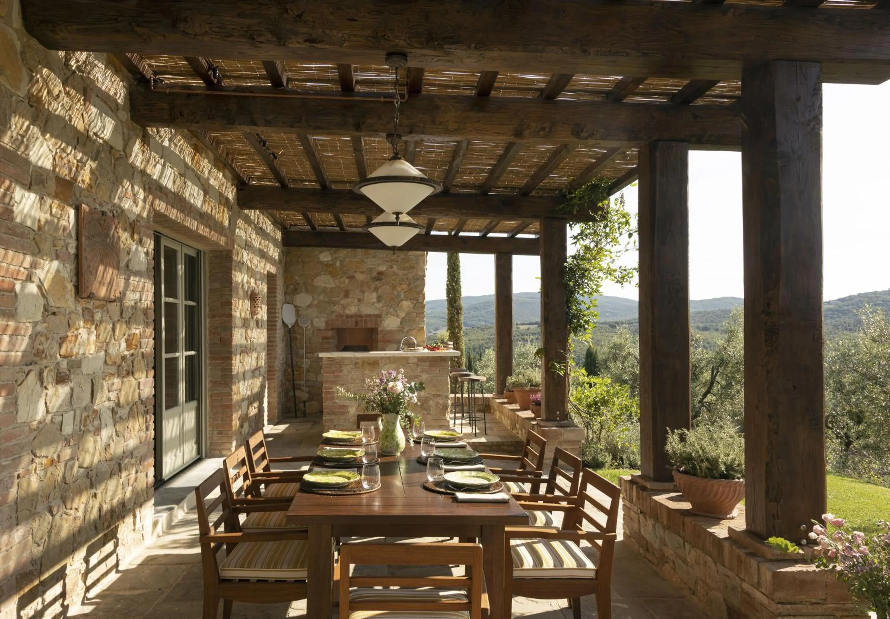Patio in Castello di Casole, A Belmond Hotel, Tuscany
