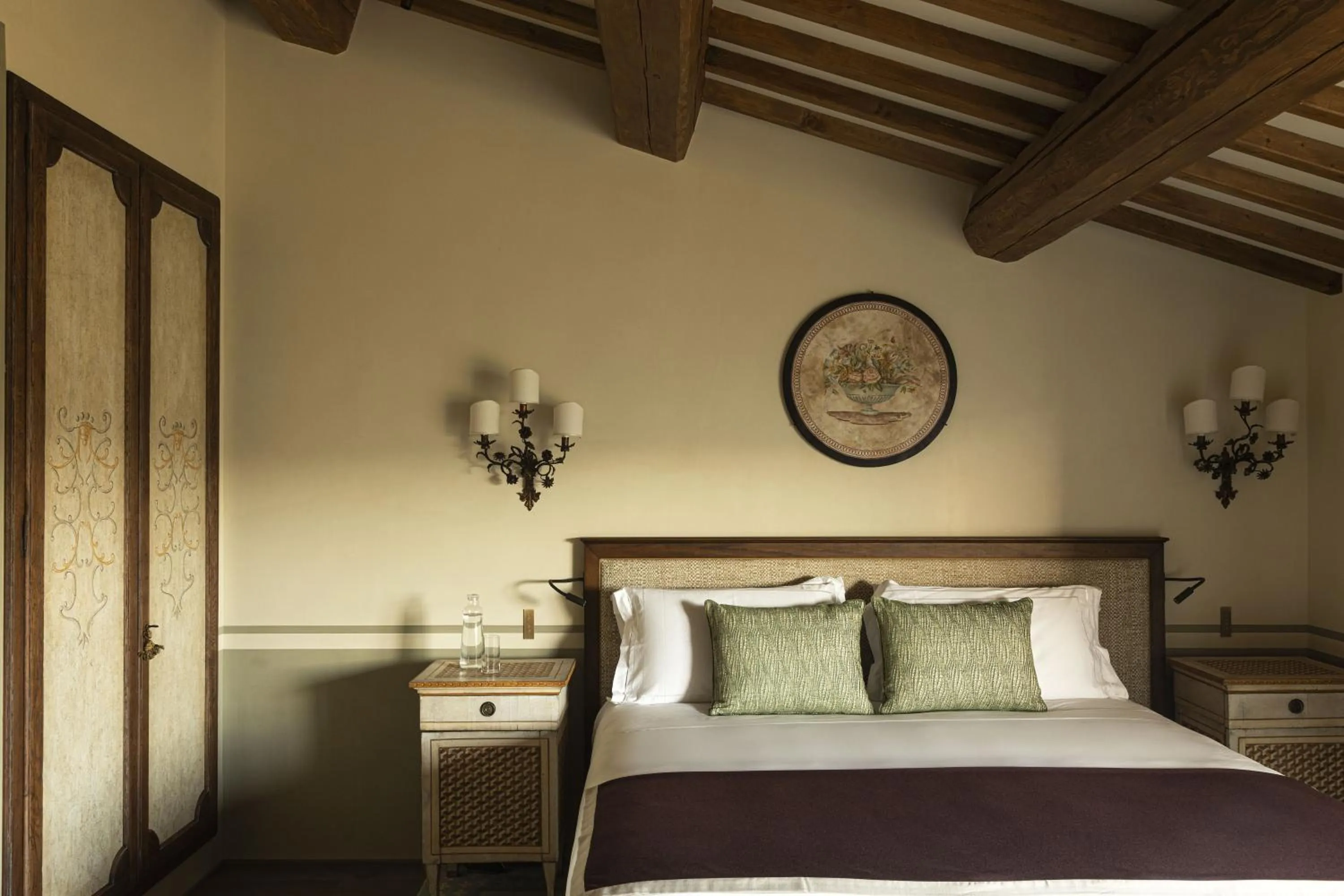 Bedroom, Bed in Castello di Casole, A Belmond Hotel, Tuscany