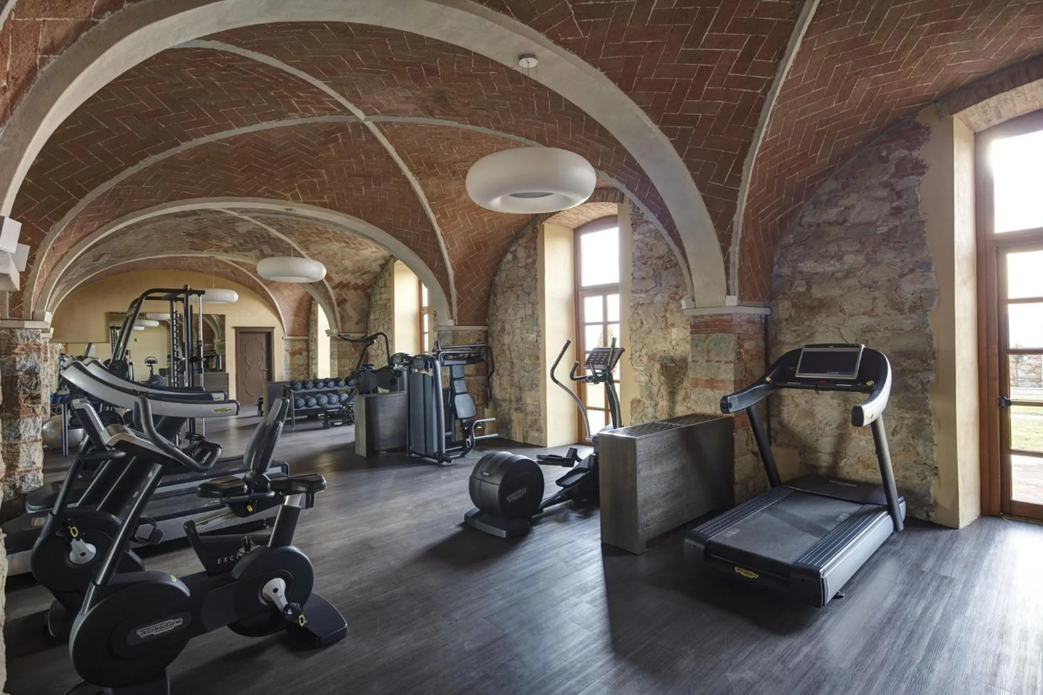 Fitness centre/facilities in Castello di Casole, A Belmond Hotel, Tuscany