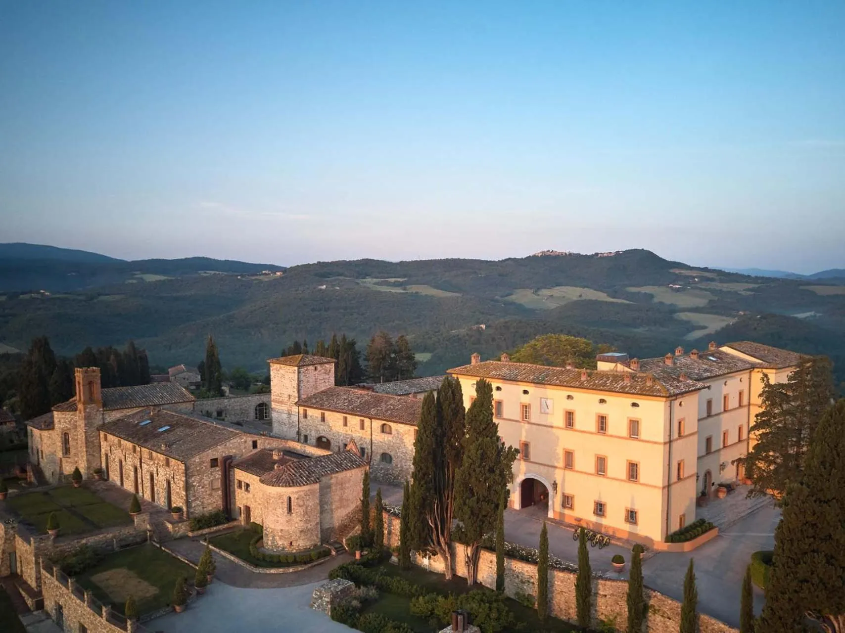 Bird's eye view in Castello di Casole, A Belmond Hotel, Tuscany