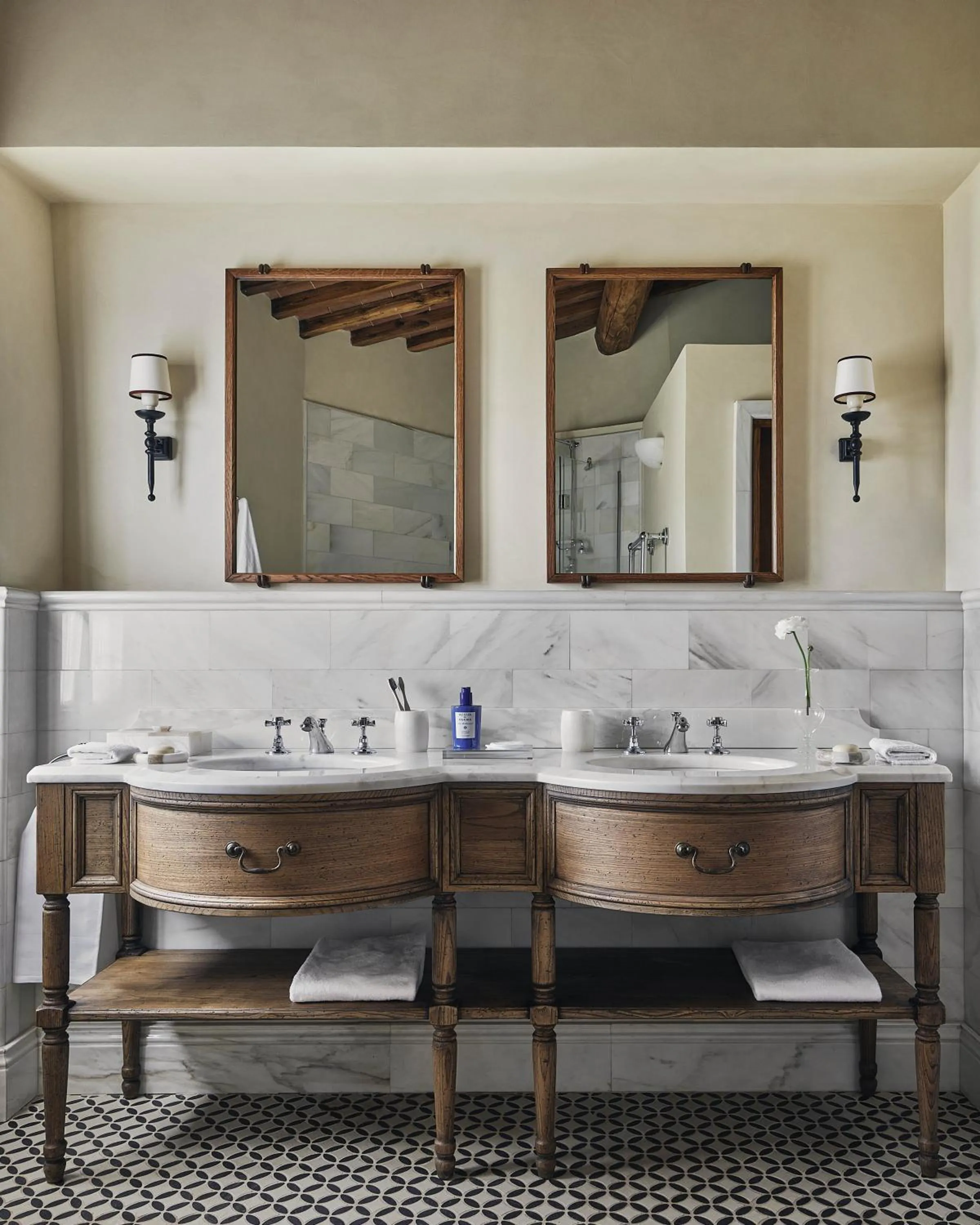 Bathroom in Castello di Casole, A Belmond Hotel, Tuscany