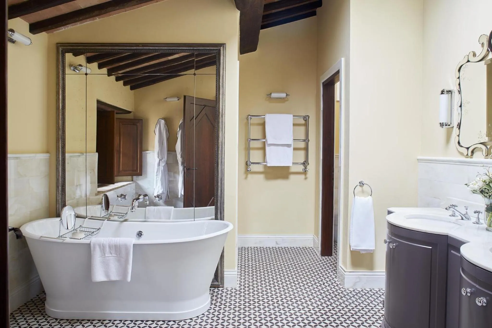 Bathroom in Castello di Casole, A Belmond Hotel, Tuscany