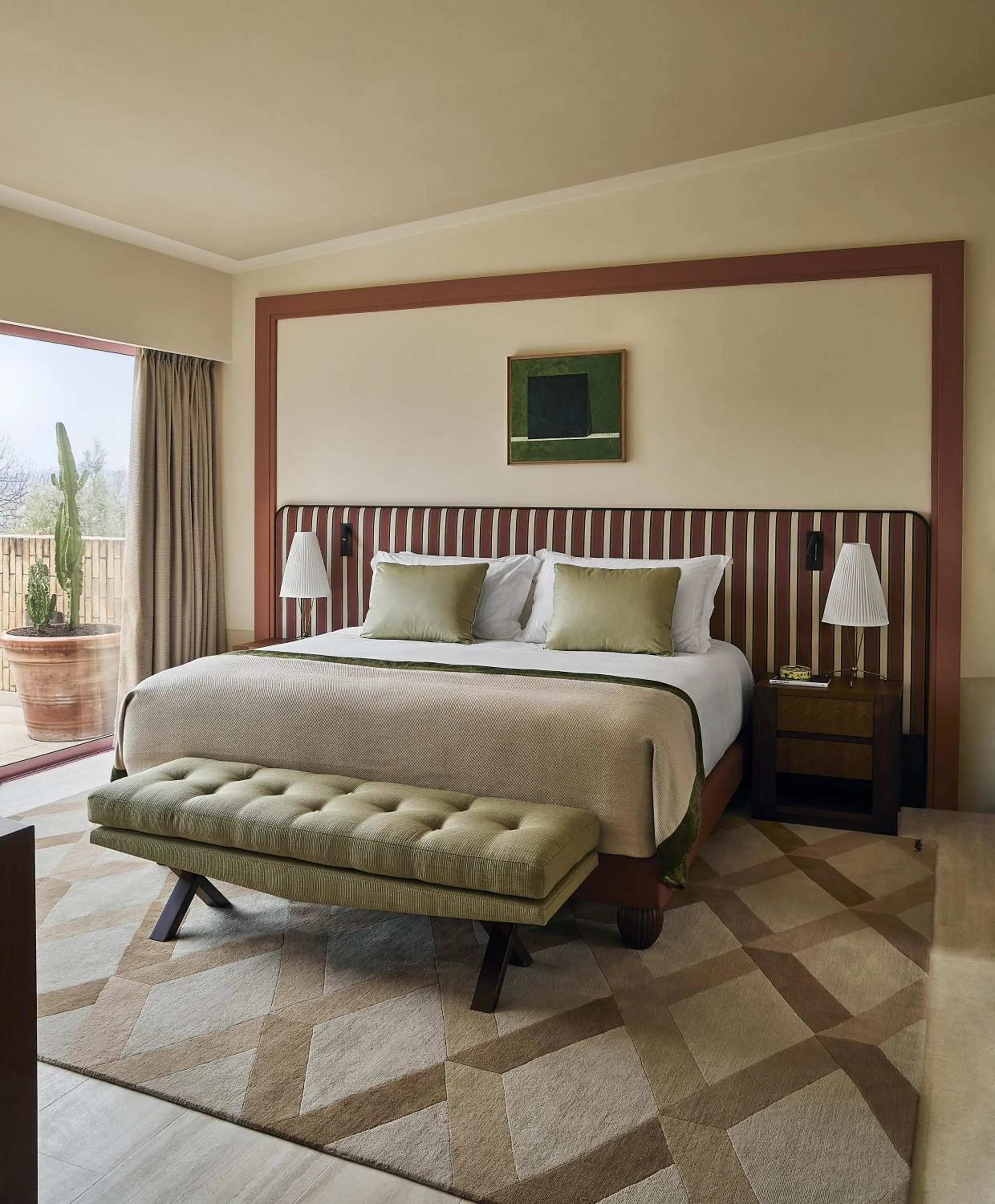 Bedroom, Bed in Castello di Casole, A Belmond Hotel, Tuscany