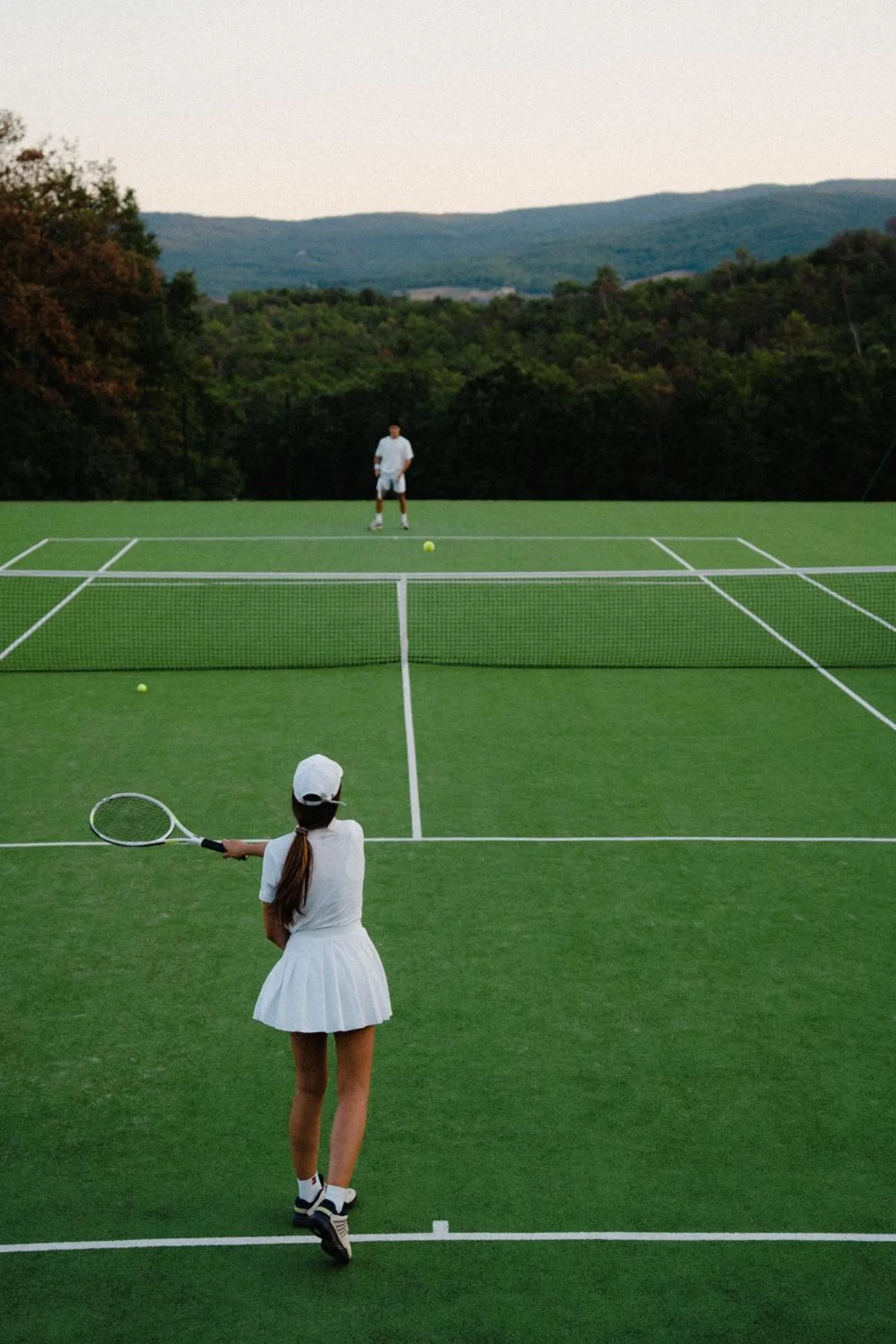 Tennis court in Castello di Casole, A Belmond Hotel, Tuscany