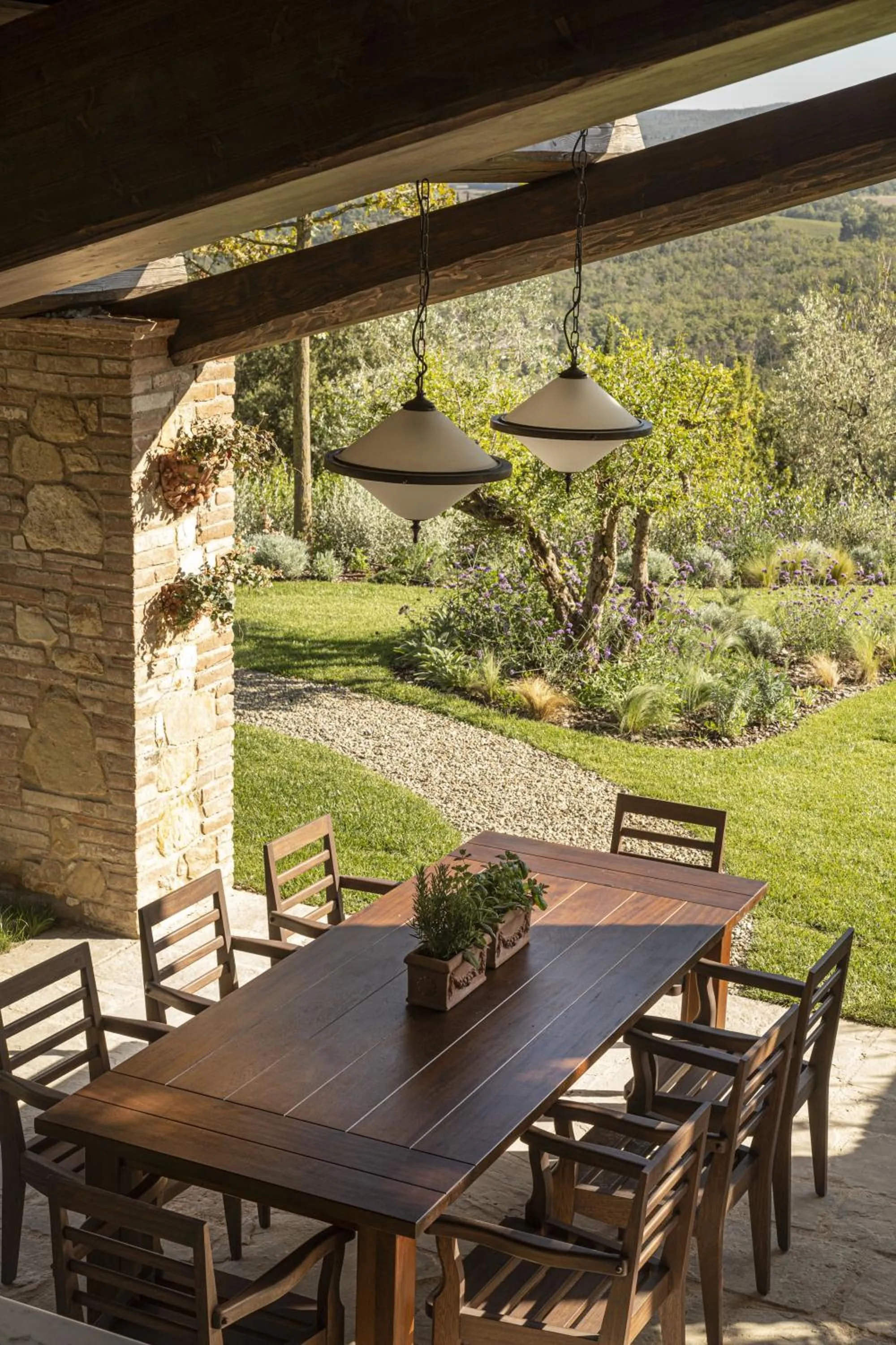 Dining area in Castello di Casole, A Belmond Hotel, Tuscany
