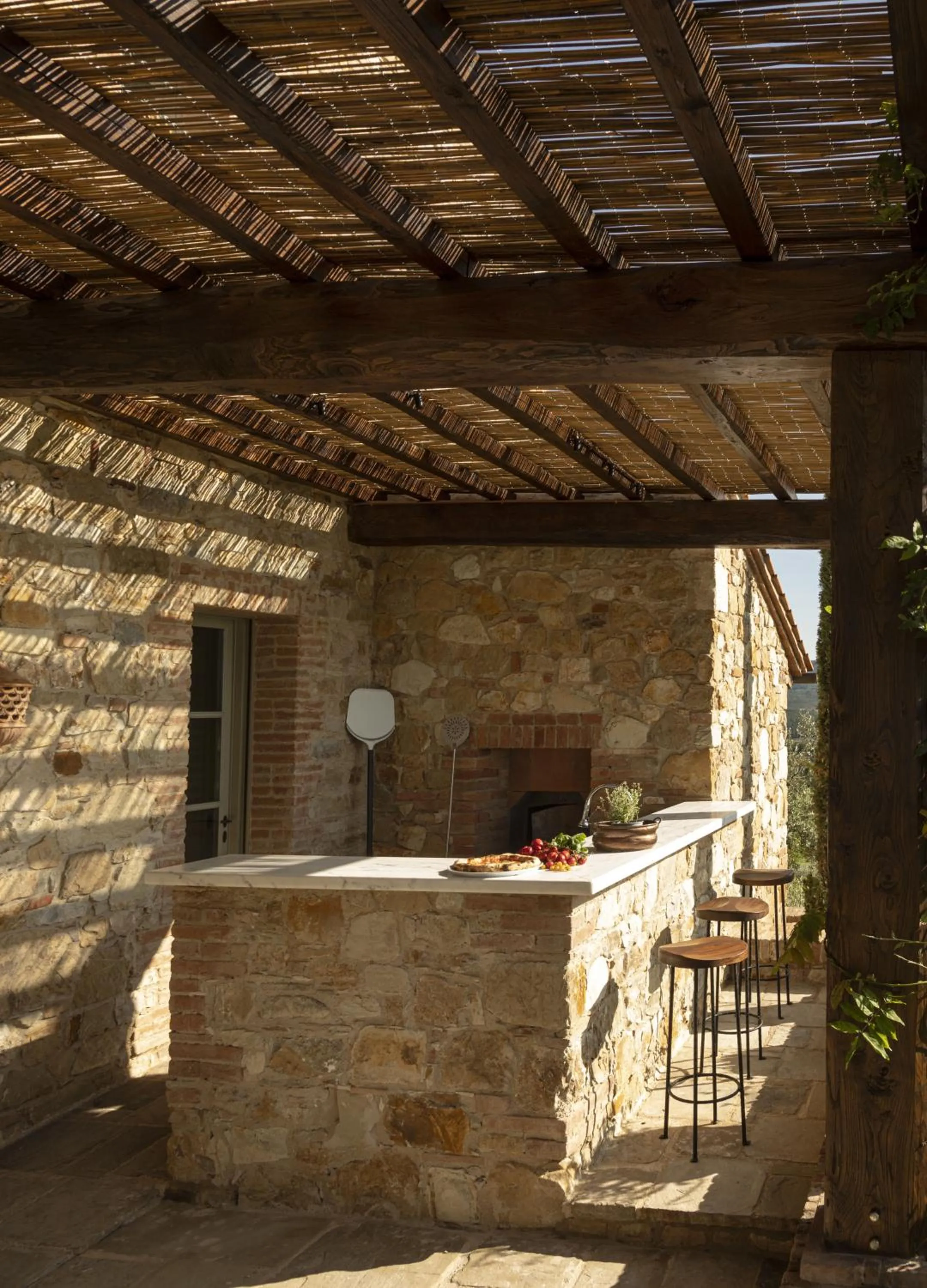Patio in Castello di Casole, A Belmond Hotel, Tuscany