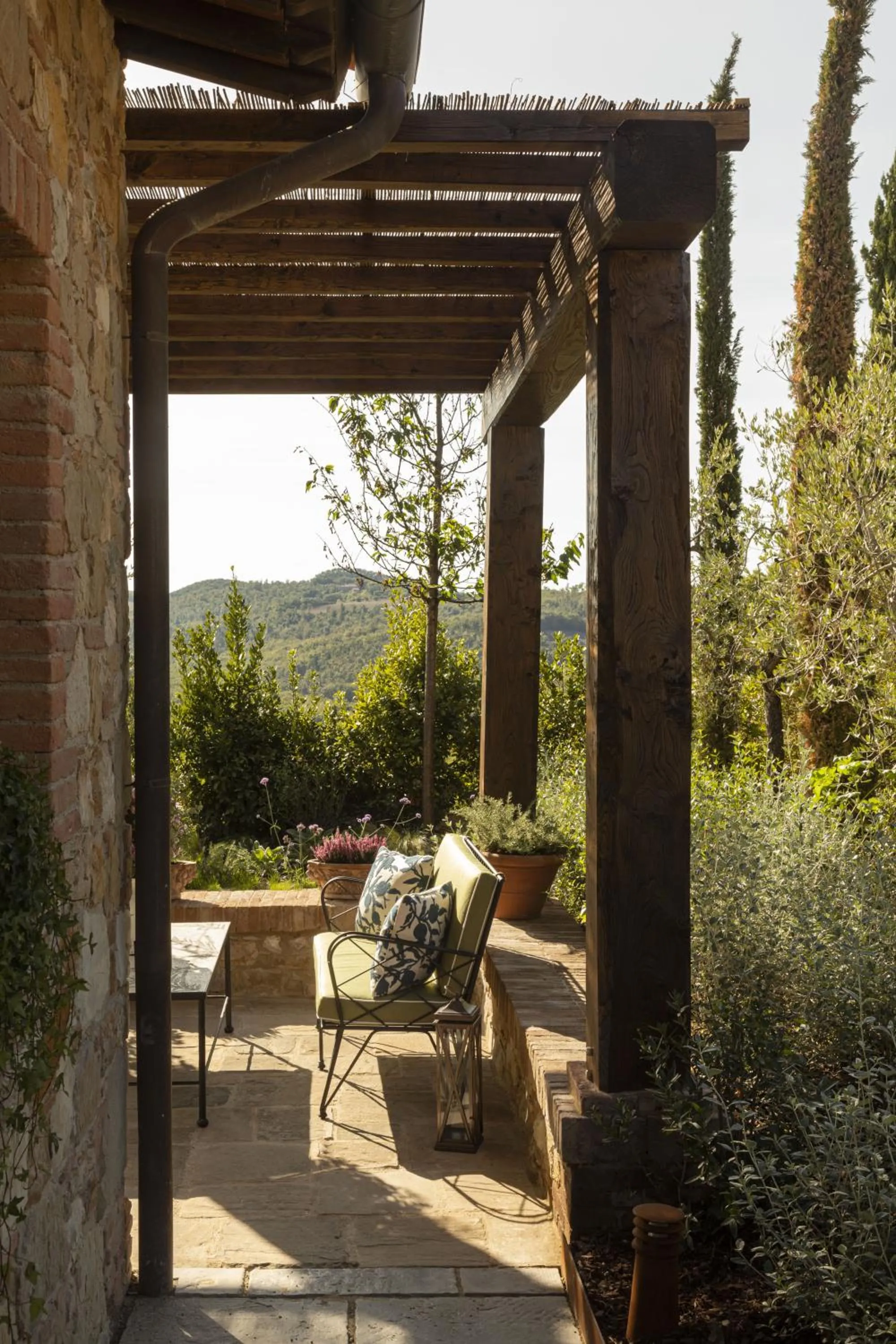 Patio in Castello di Casole, A Belmond Hotel, Tuscany