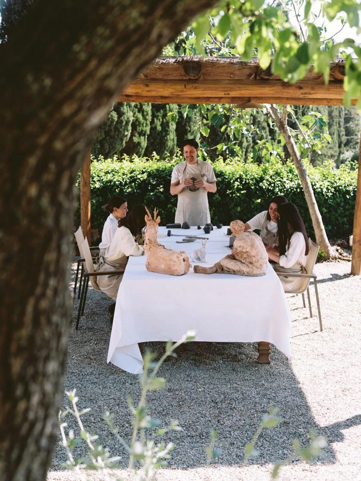 People in Castello di Casole, A Belmond Hotel, Tuscany