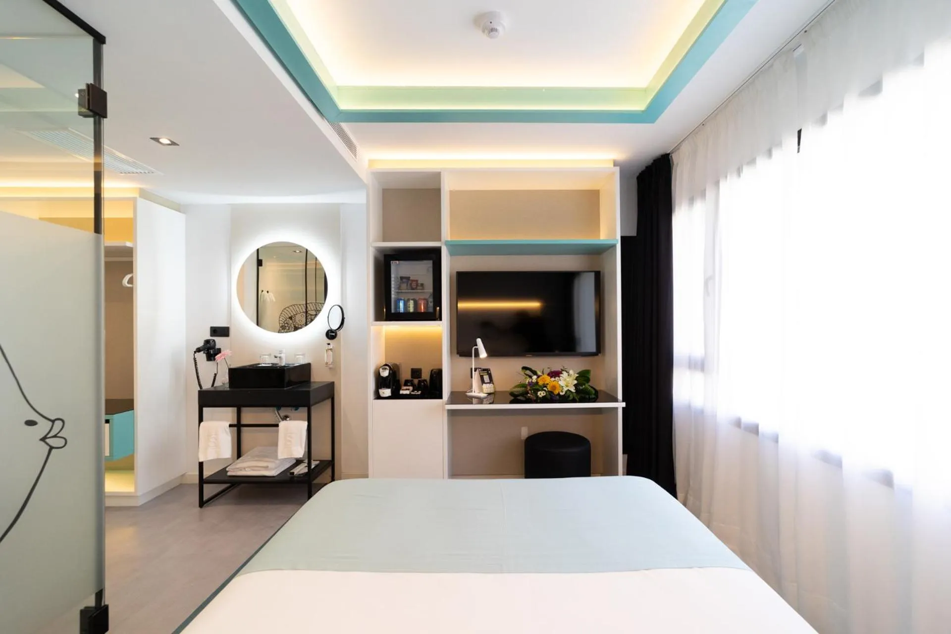 Bed in Hotel Puerto de la Luz