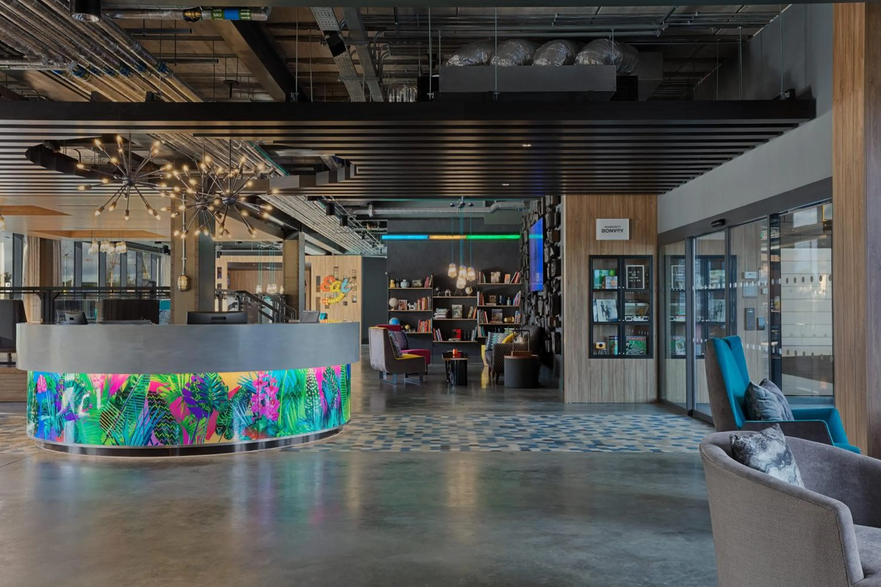 Lobby or reception in Aloft Aberdeen TECA