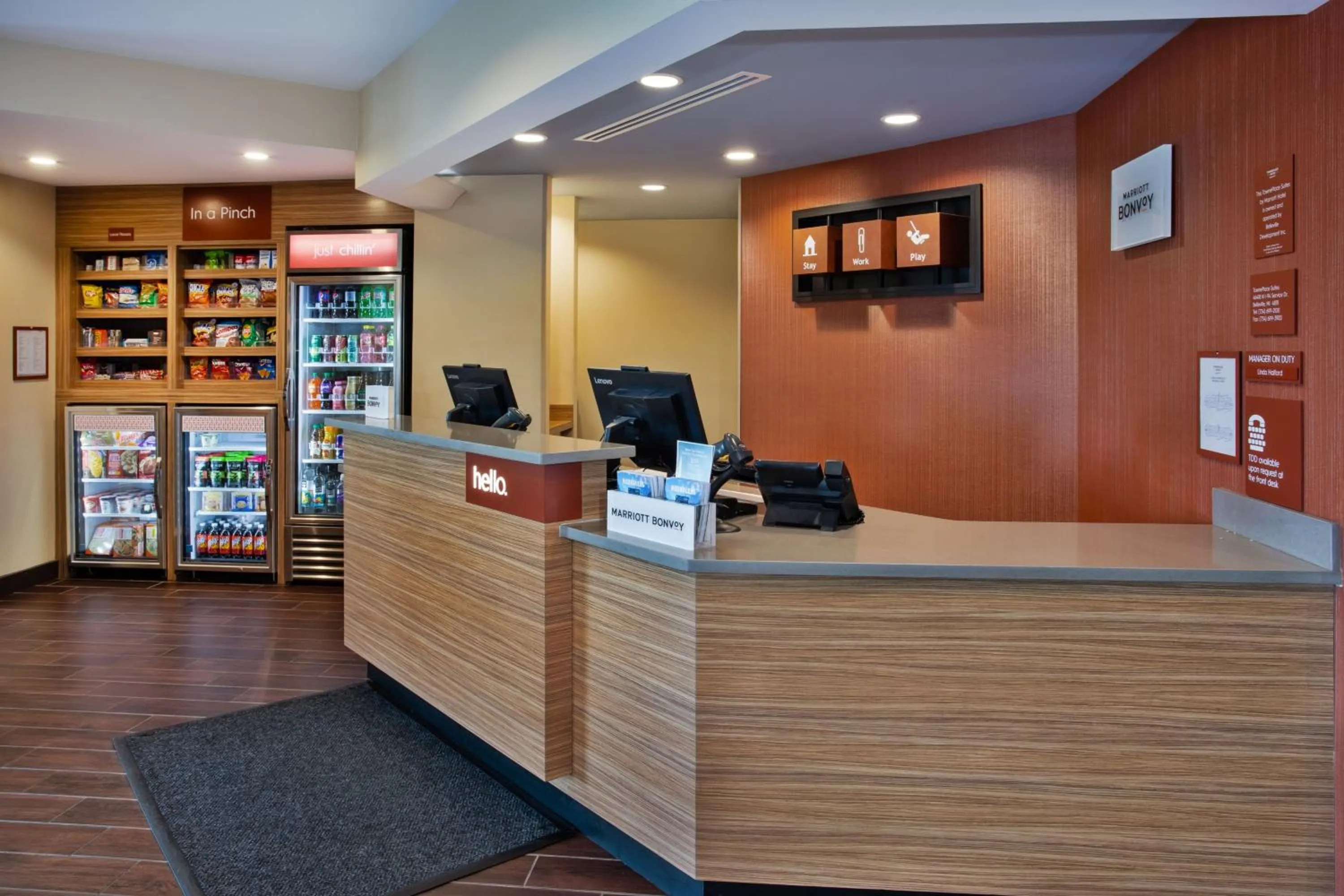 Lobby or reception in TownePlace Suites by Marriott Detroit Belleville