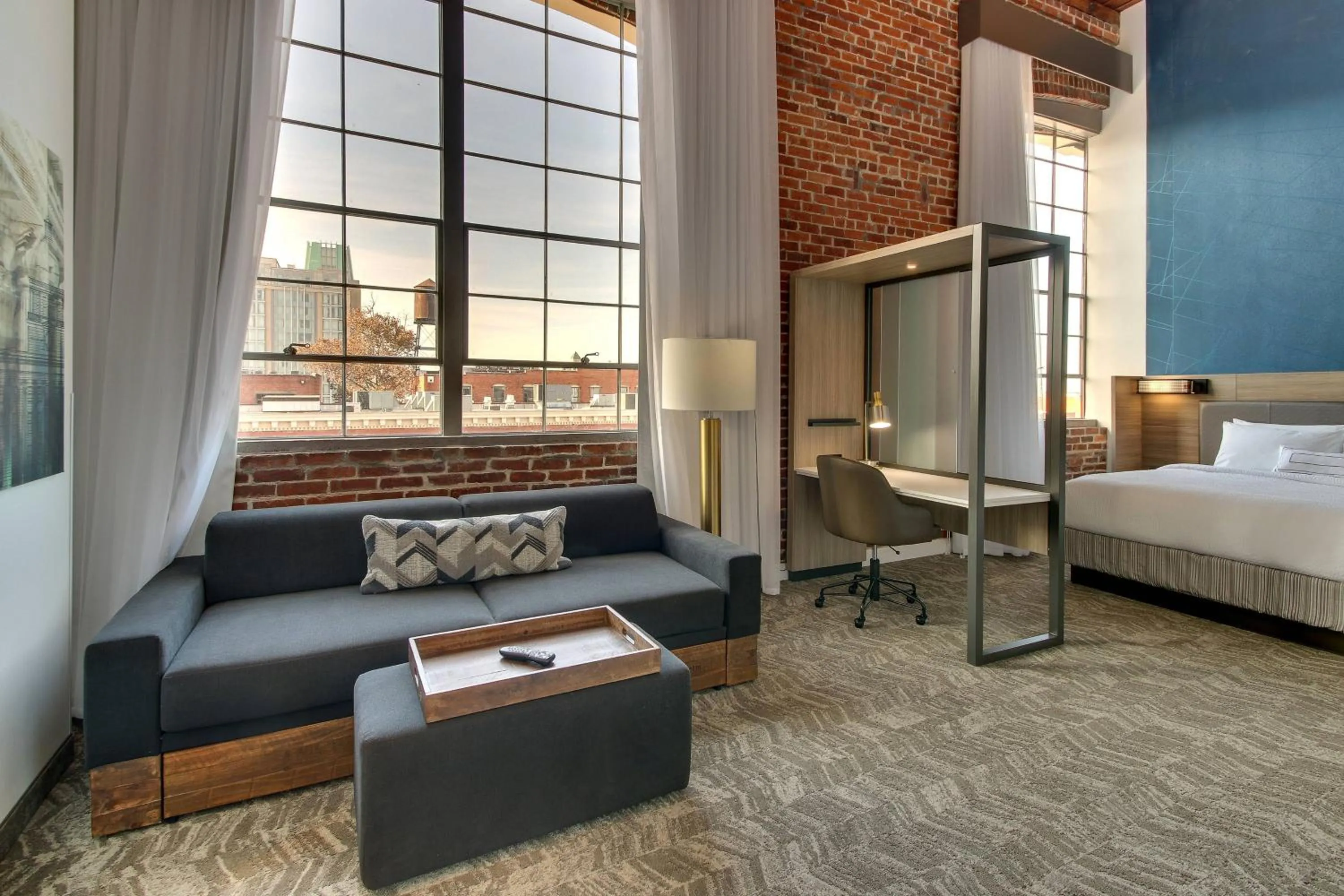 Photo of the whole room, Bed in SpringHill Suites by Marriott Montgomery Downtown