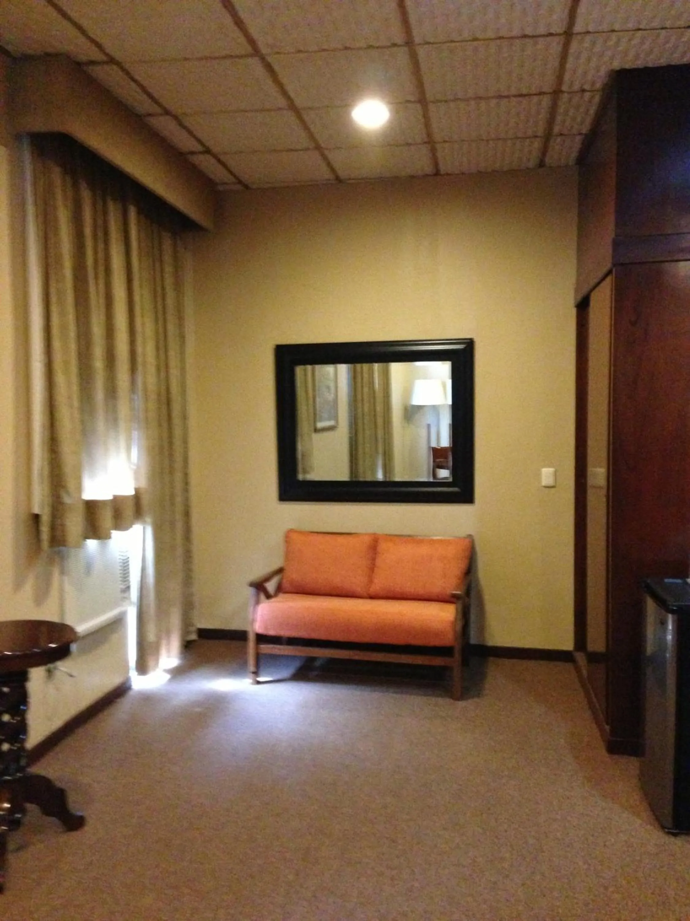 Seating area, Bed in Hotel Reforma Tuxpan