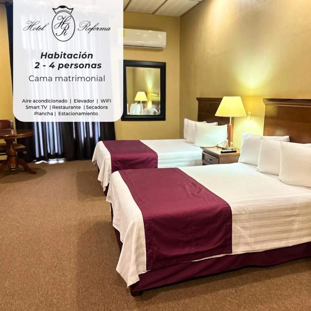 Bed in Hotel Reforma Tuxpan