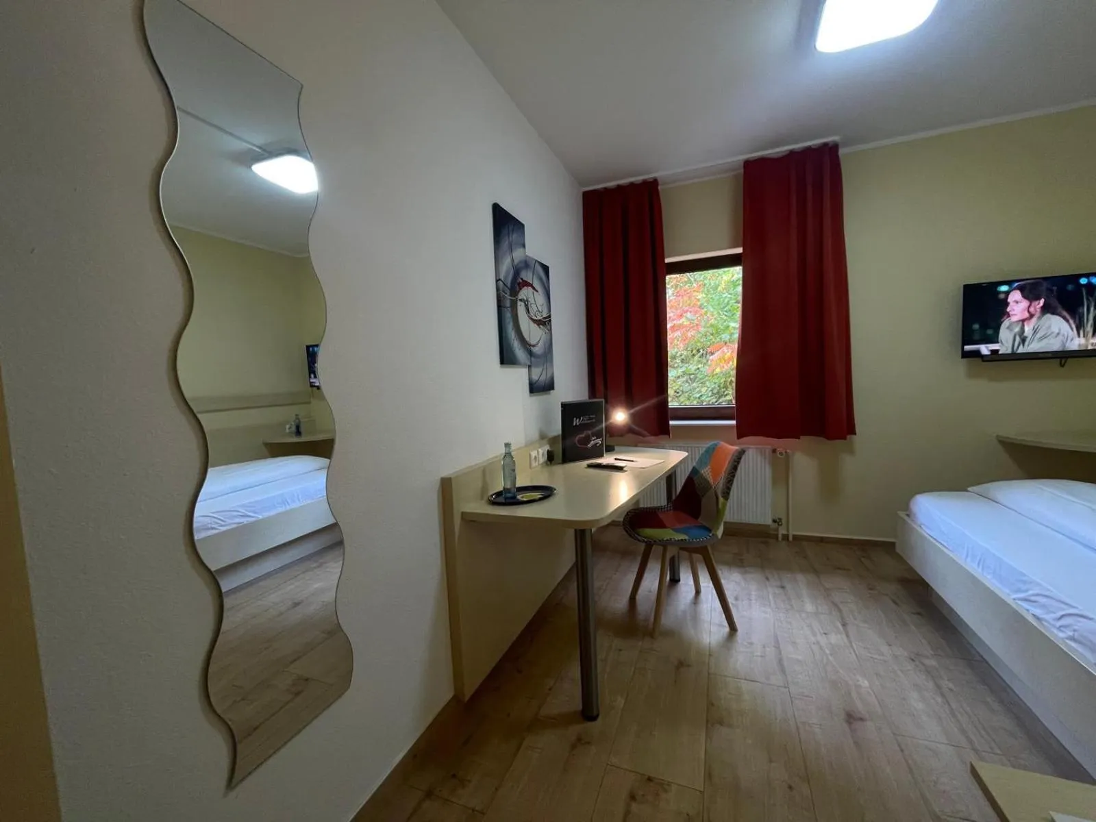 Bed in Hotel Waldesruh