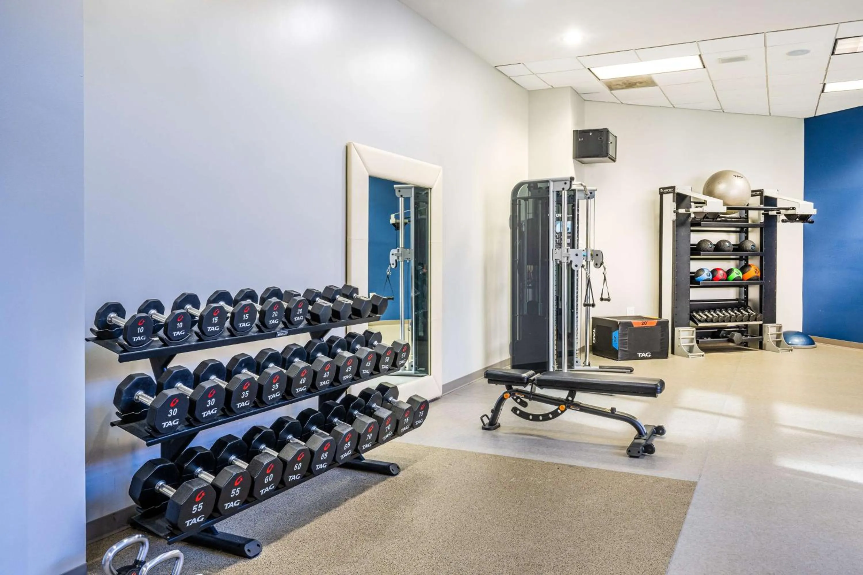 Fitness centre/facilities in Hilton Richardson Dallas, TX