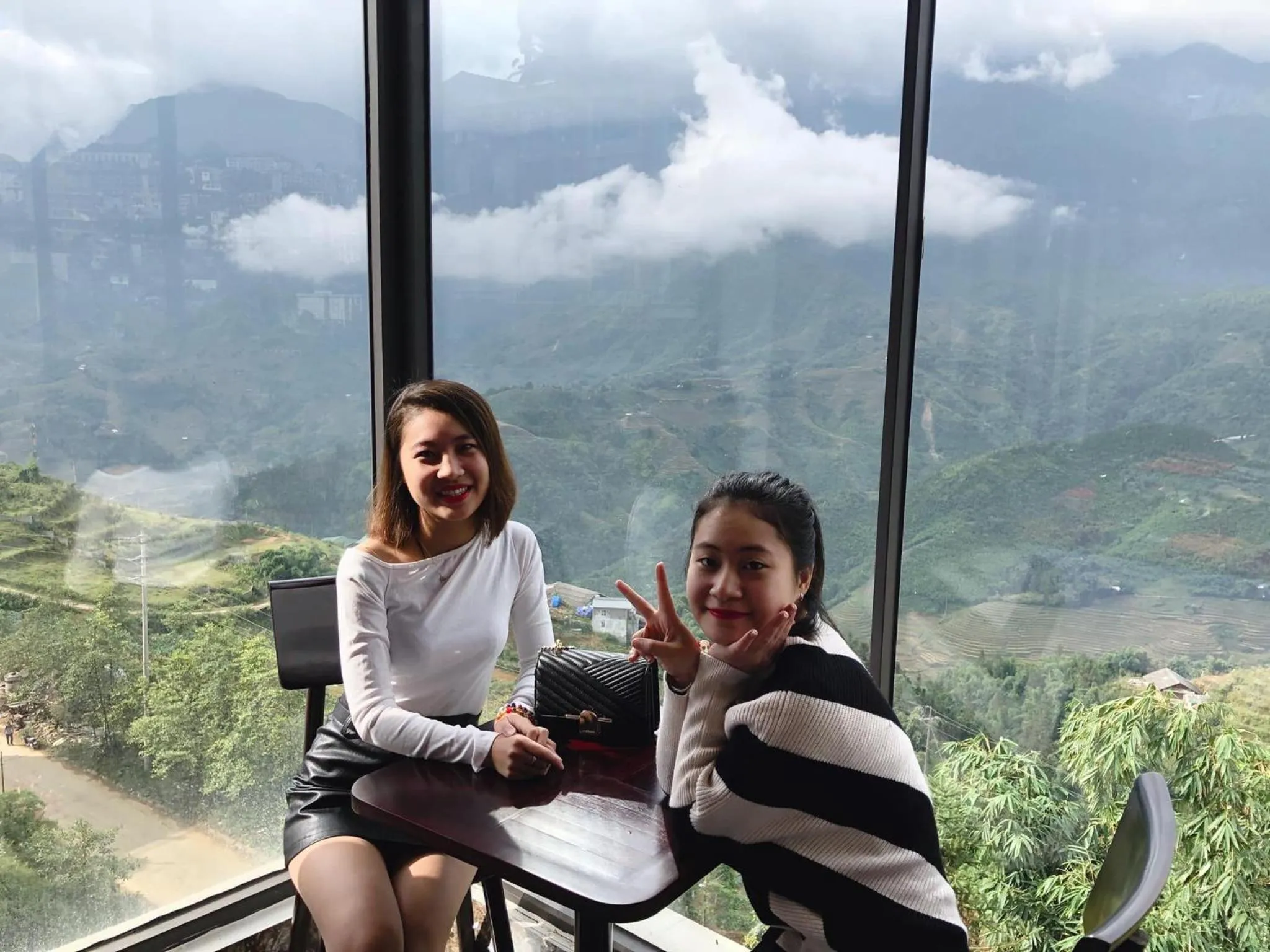 group of guests in Sapa Valley view hotel
