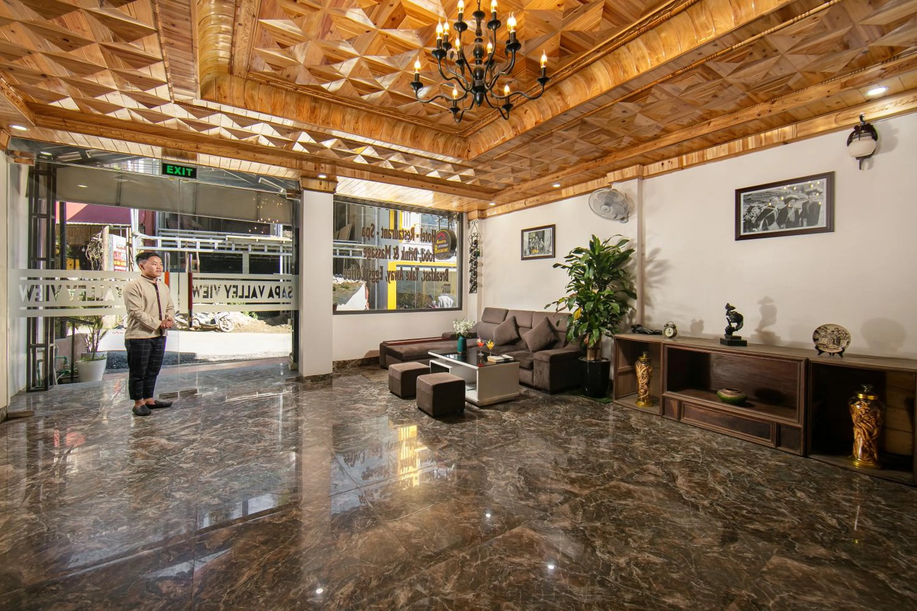 Property building in Sapa Valley view hotel