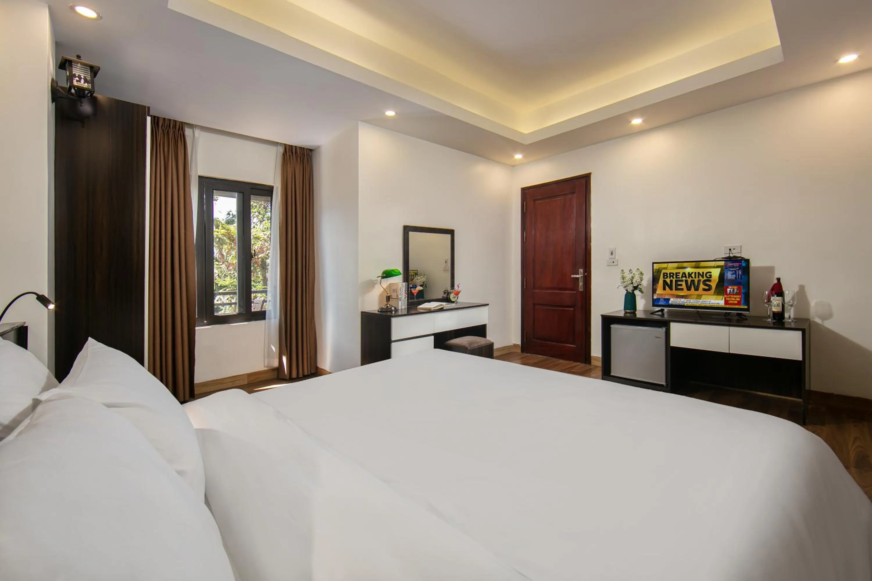 Bed in Sapa Valley view hotel