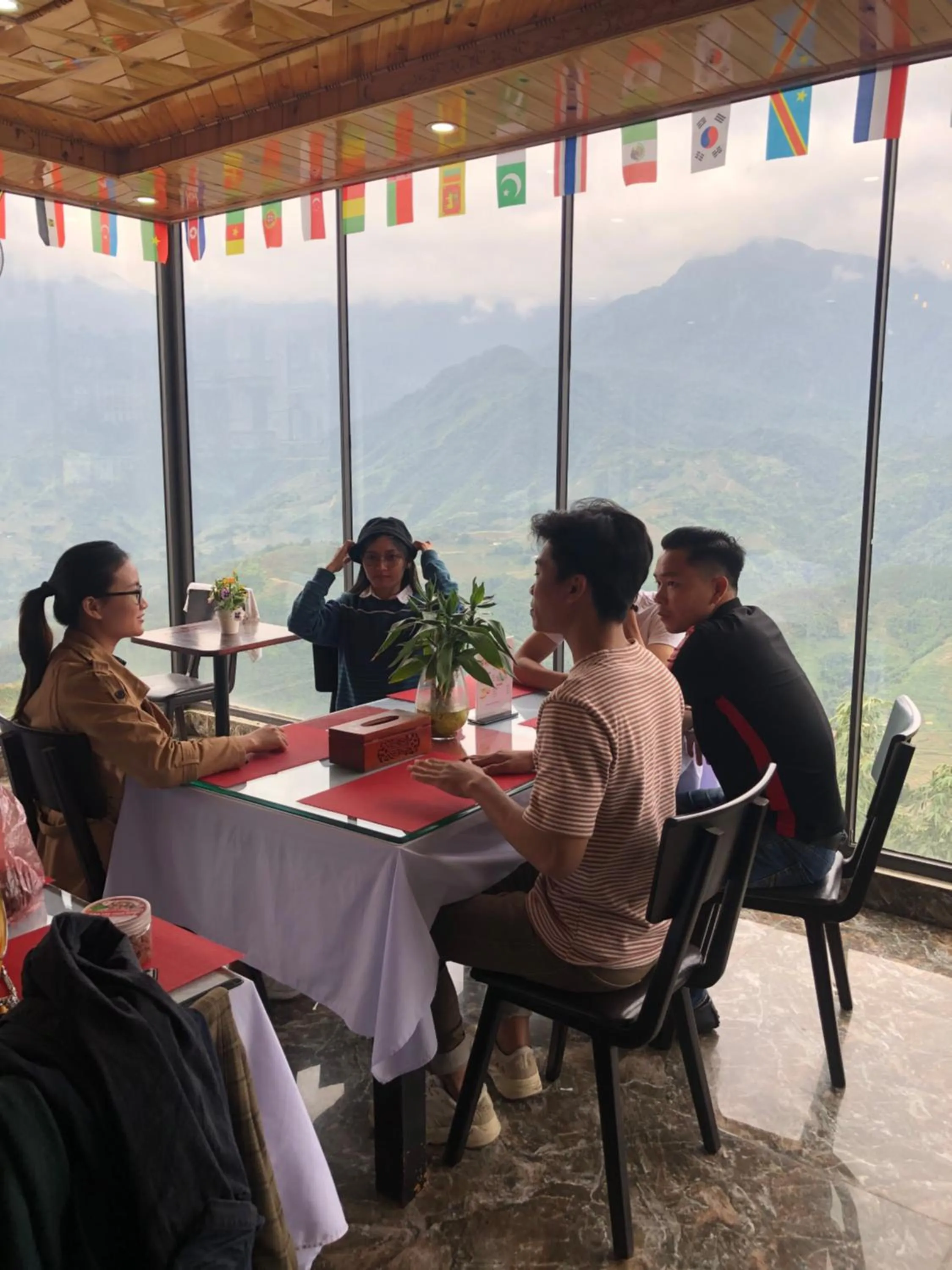 group of guests in Sapa Valley view hotel
