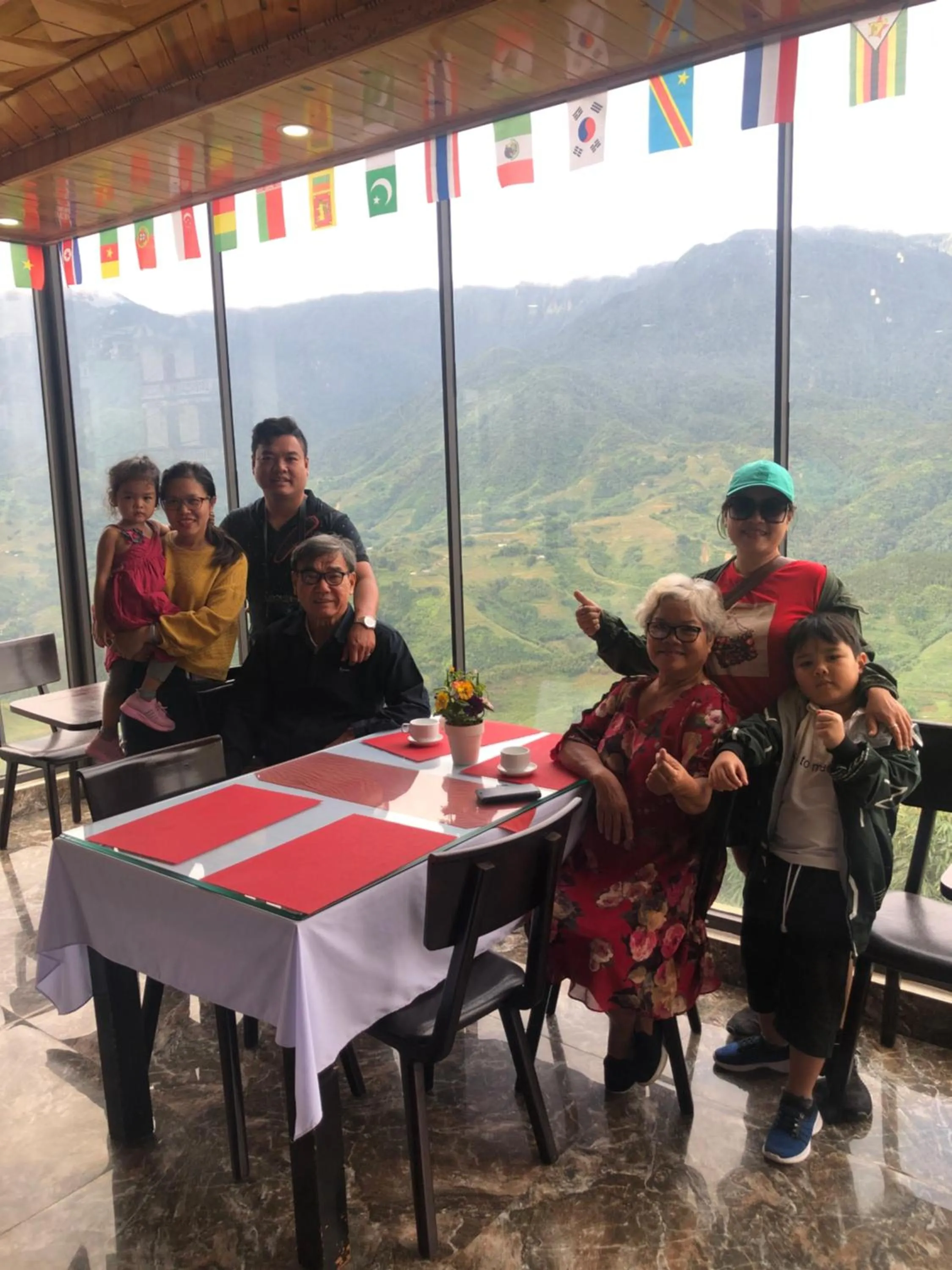 group of guests in Sapa Valley view hotel
