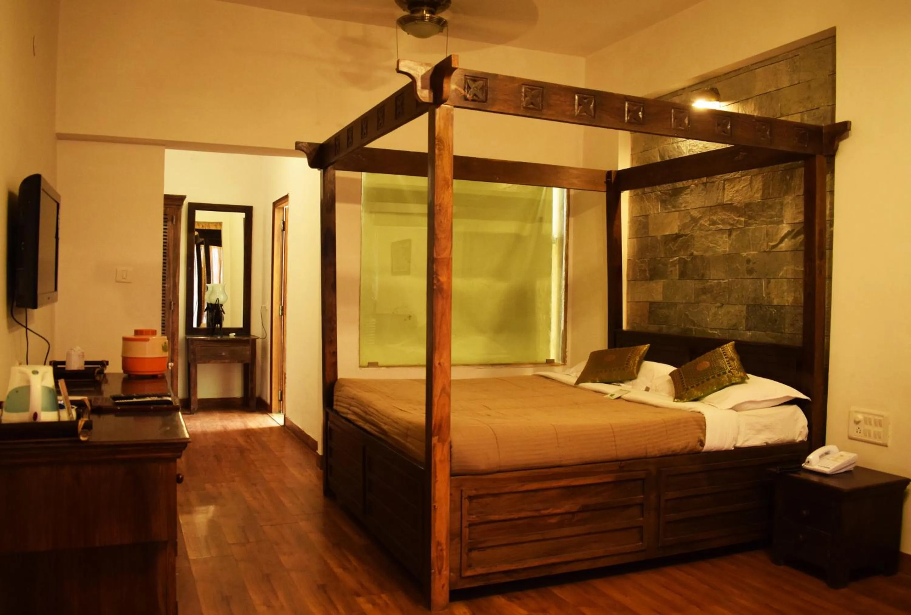 Bedroom in Kumbhalgarh Forest Retreat