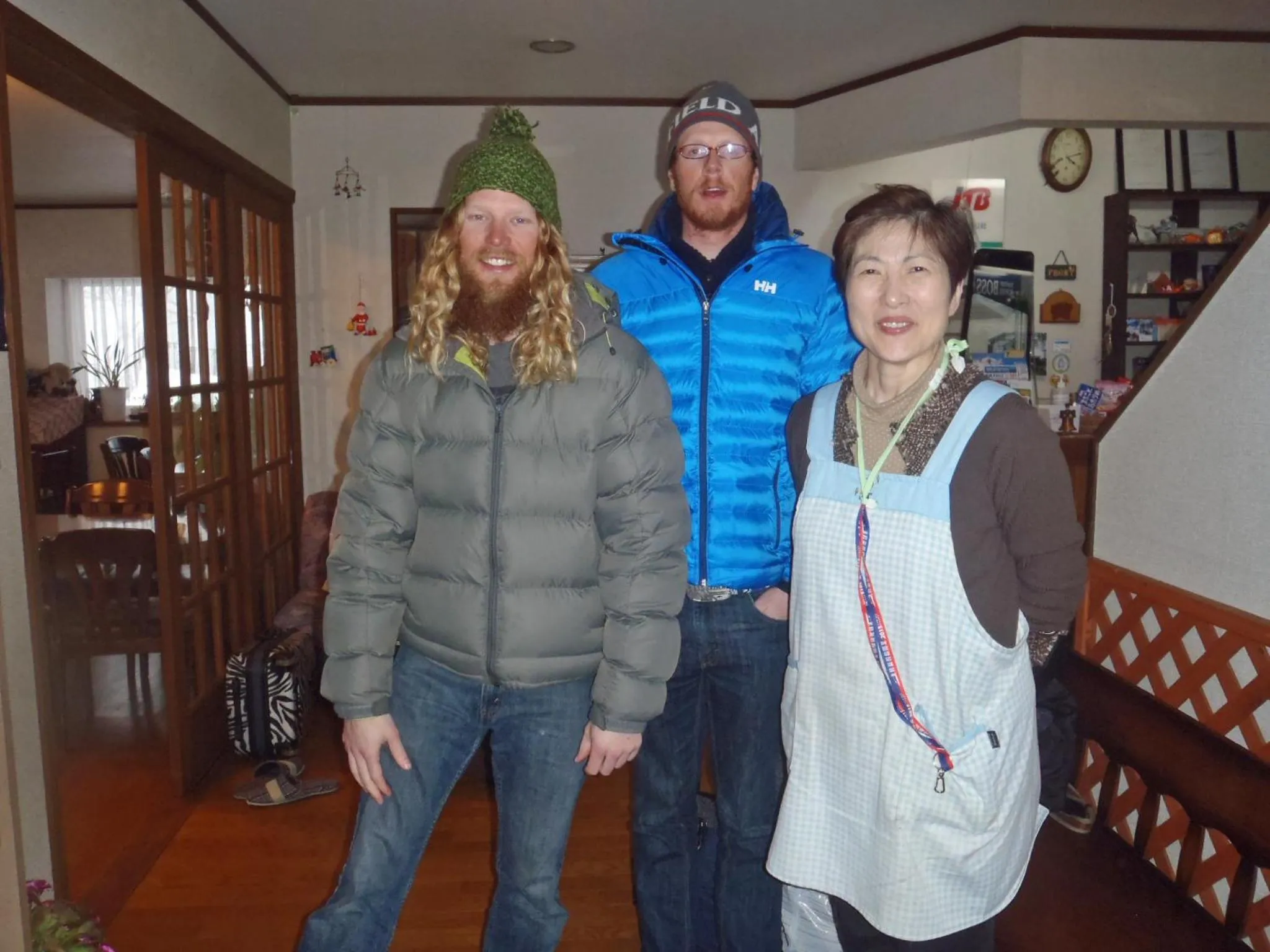 group of guests in Mont Cervin Myoko