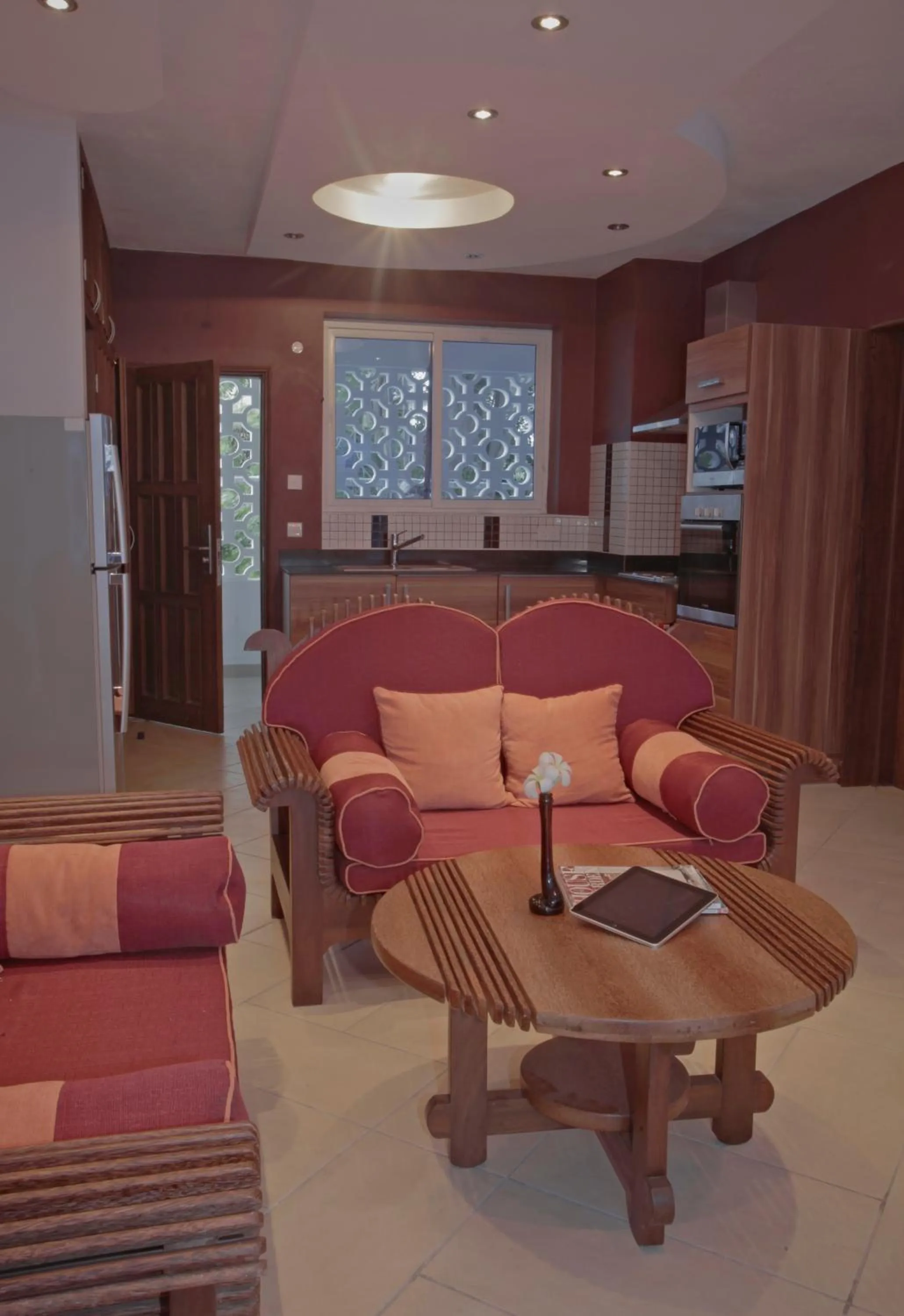 Living room in Cowrie Shell Beach Apartments Official