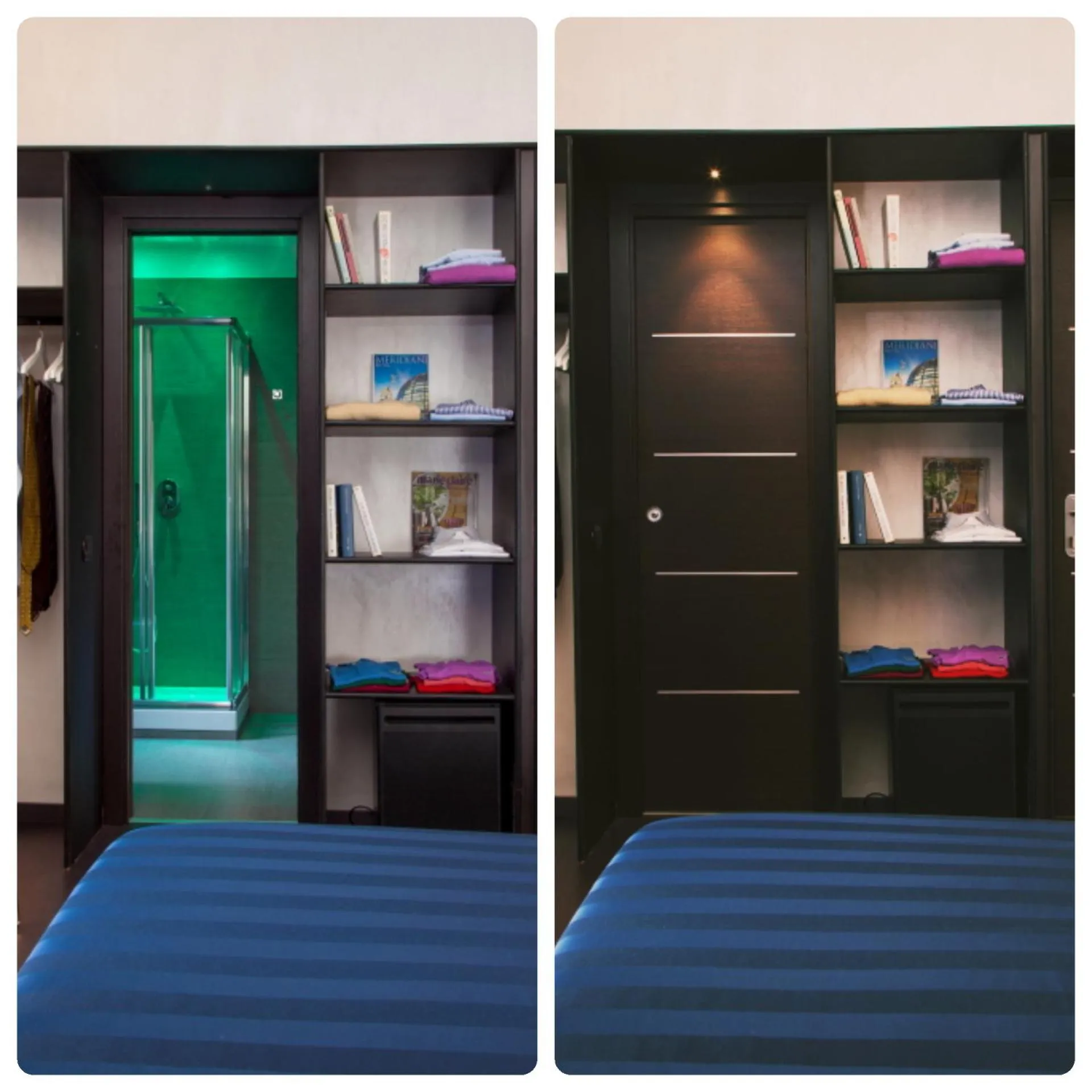 wardrobe, Bed in Residenza Dorò- 24x7 Check-in