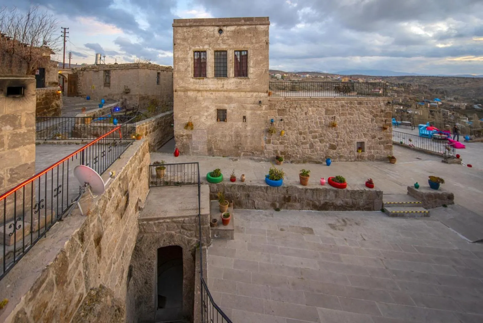 Balcony/Terrace in Kapadokya Ihlara Konakları Otel Akinci Konagi