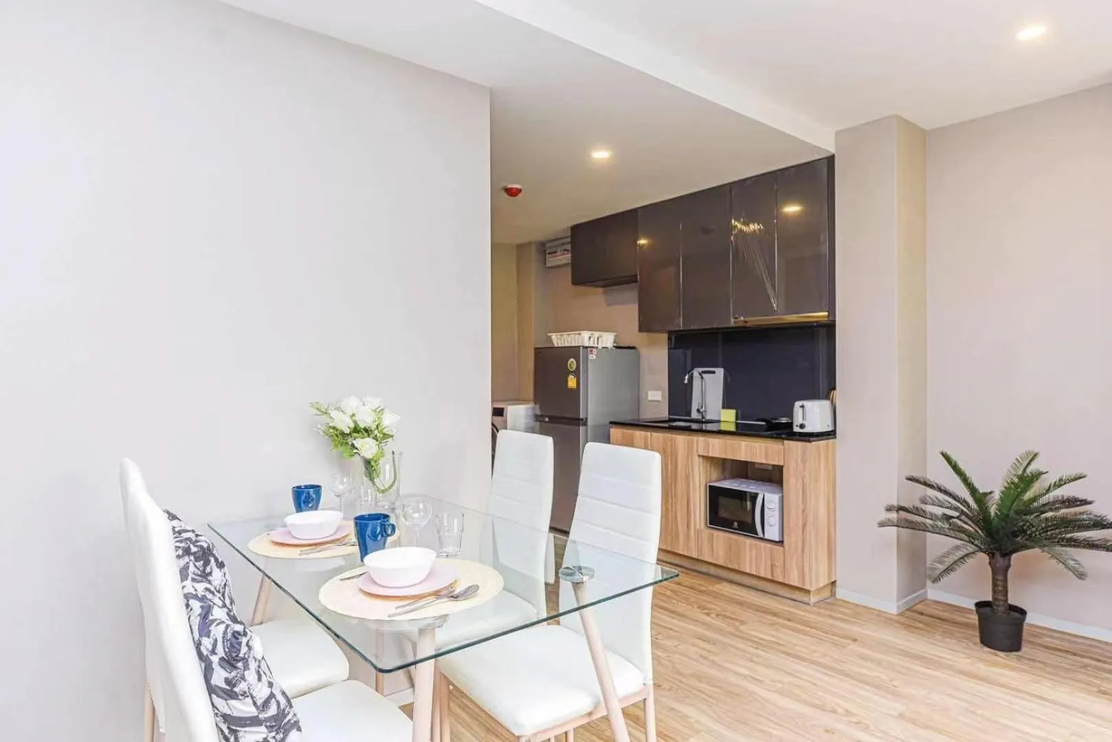 Kitchen or kitchenette in Blossom Sathon Condo