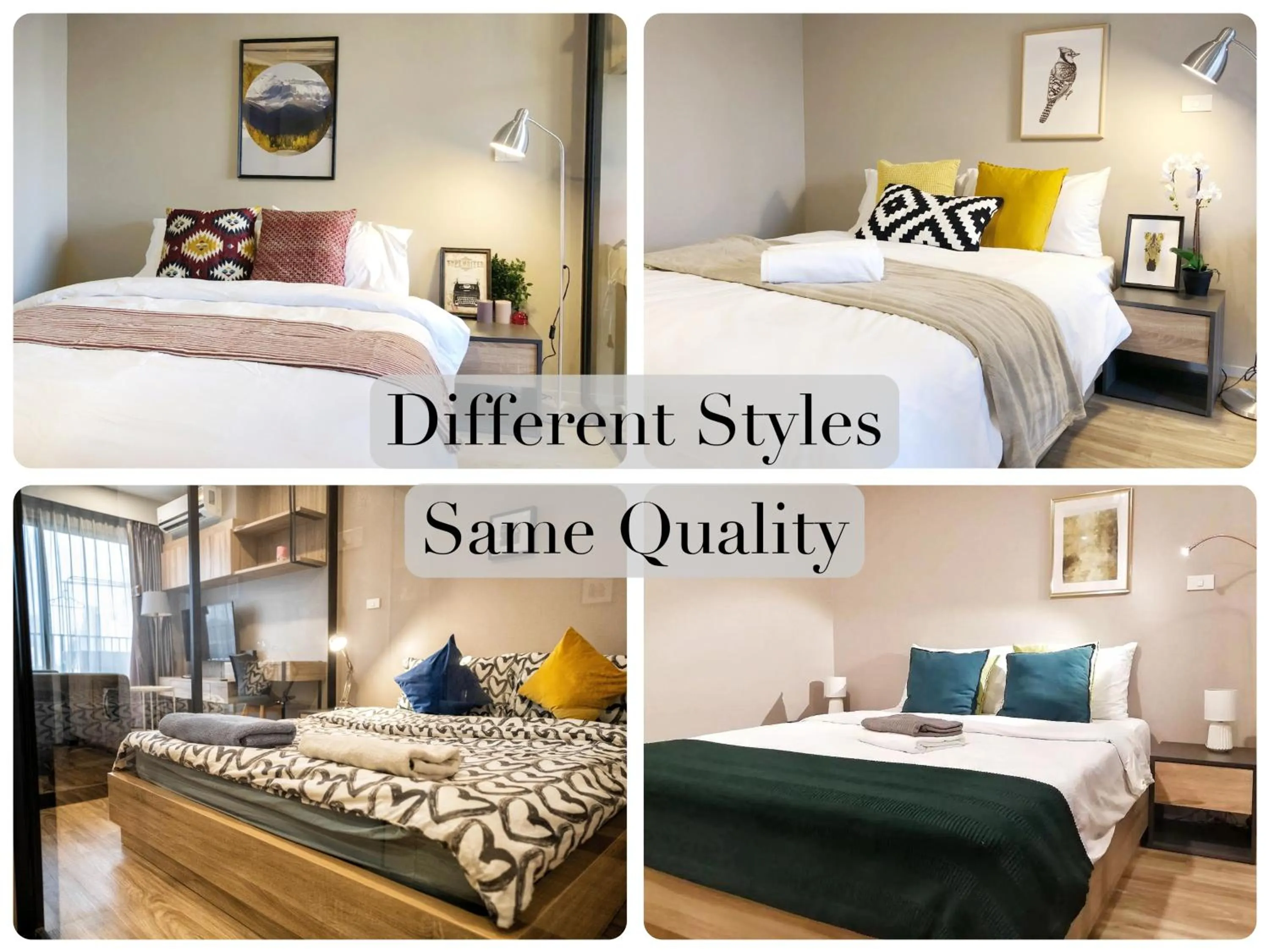 Photo of the whole room, Bed in Blossom Sathon Condo