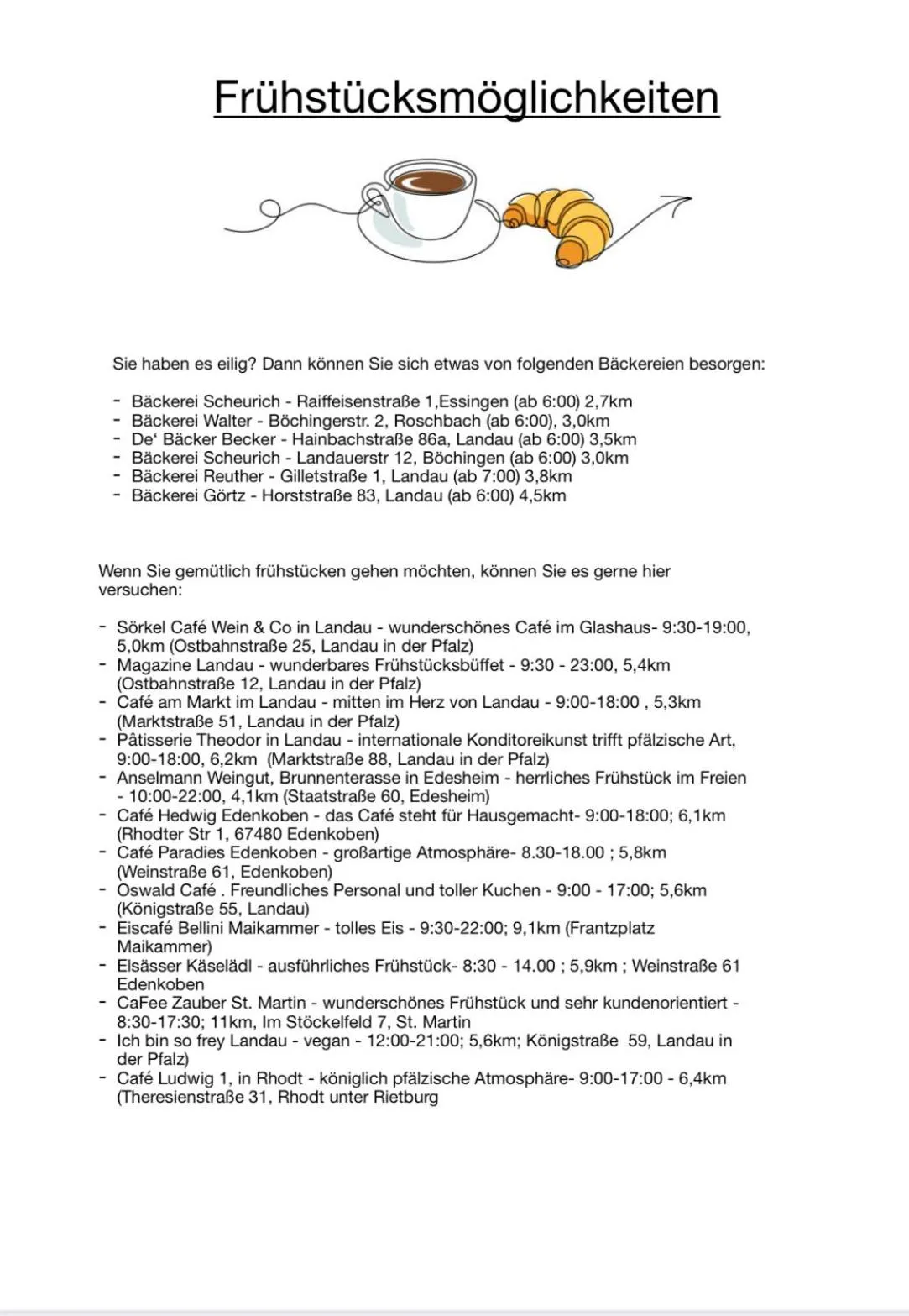 Neighbourhood in Am Landhaus - Gästezimmer