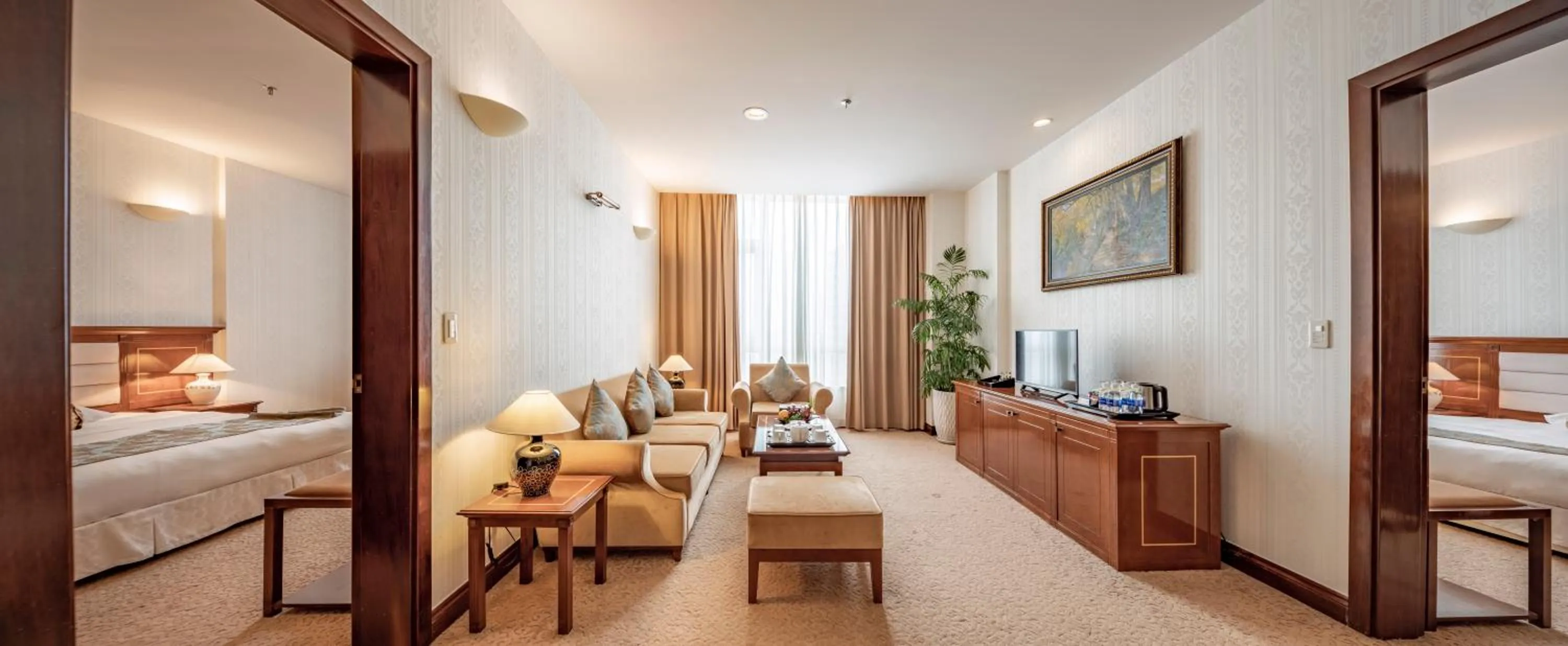 Bed in Tan Son Nhat Saigon Hotel