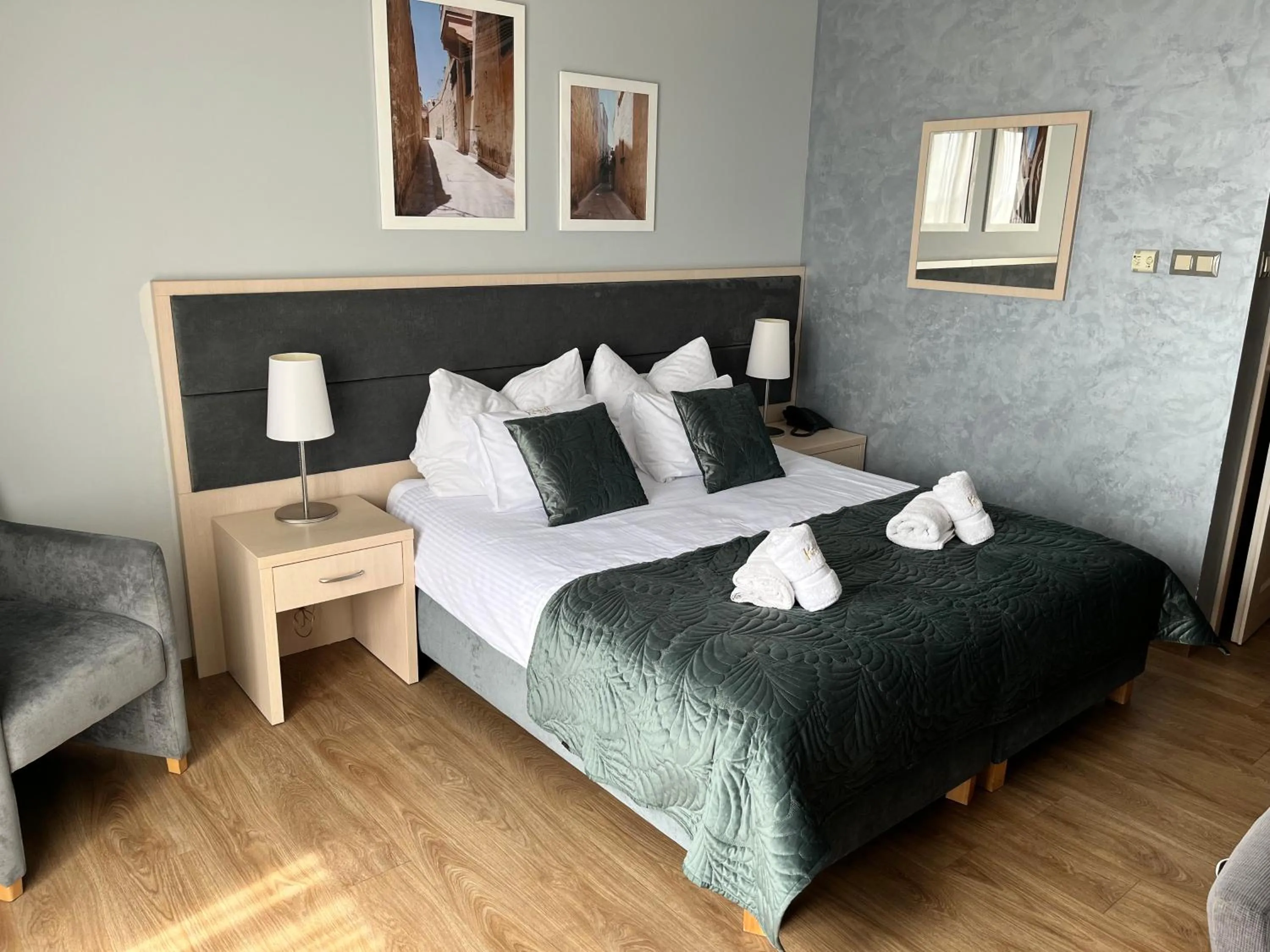 Bed in Hotel Kristoff