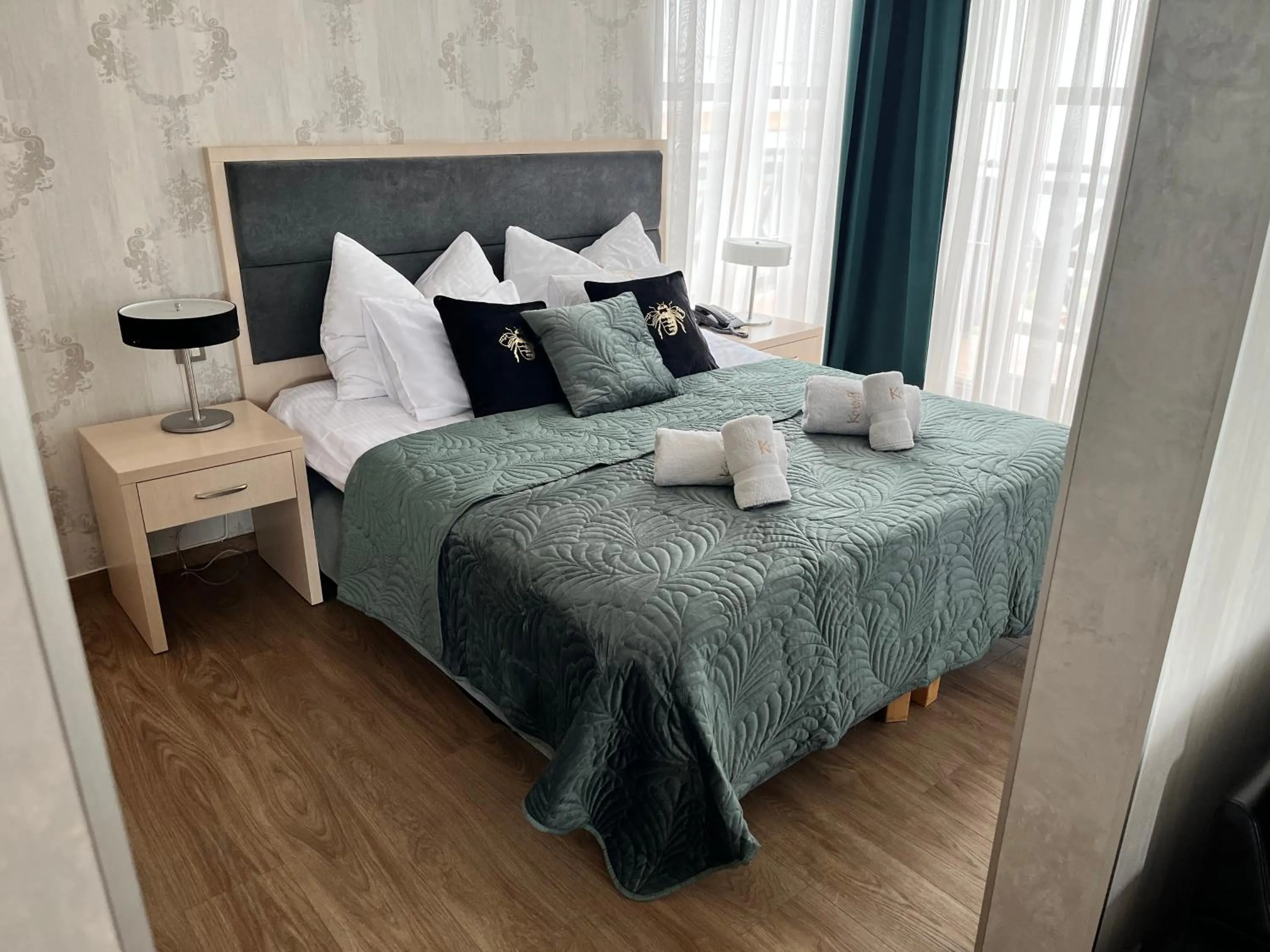 Bed in Hotel Kristoff